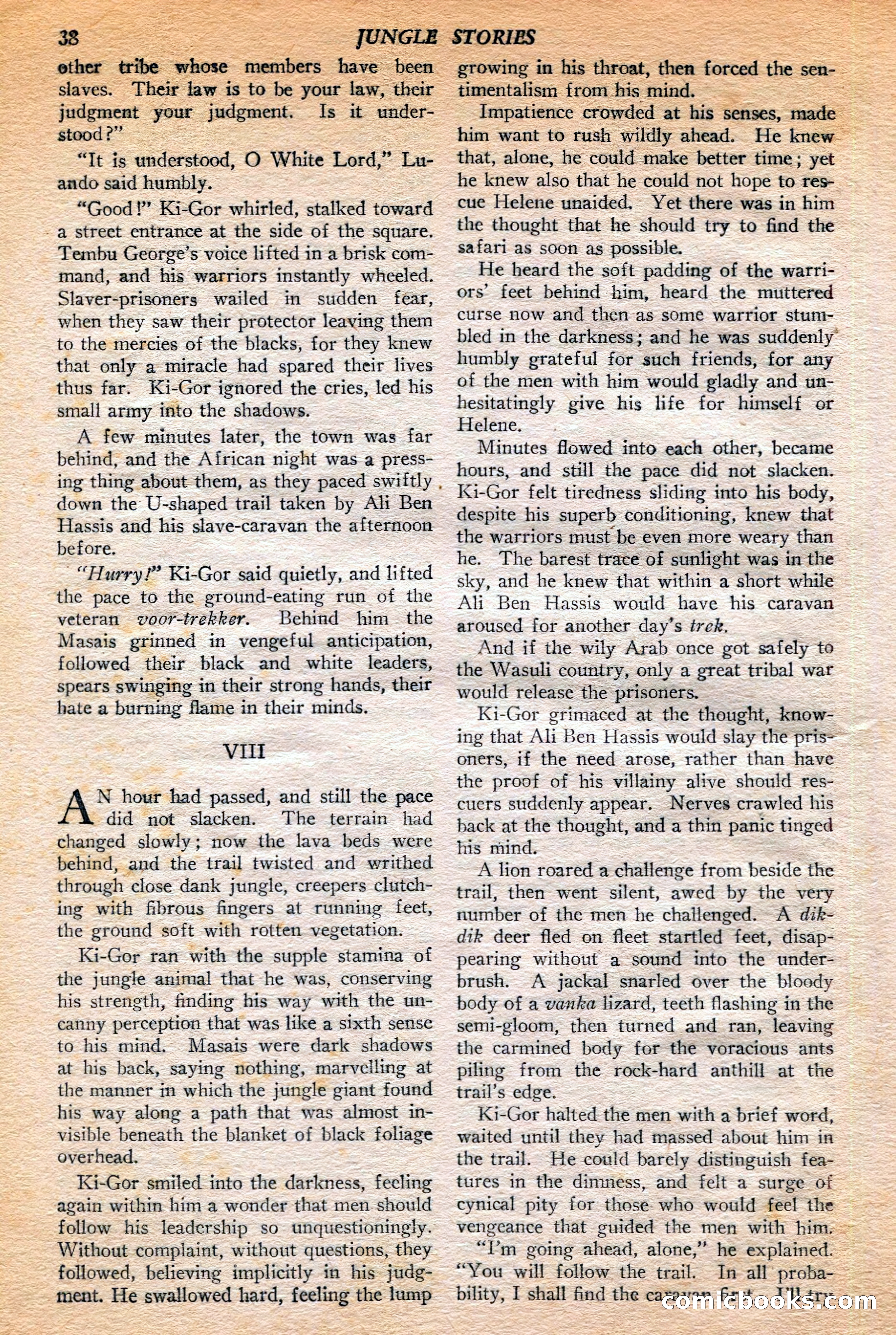 Jungle Stories, Winter 1952 — page 40 of 132
