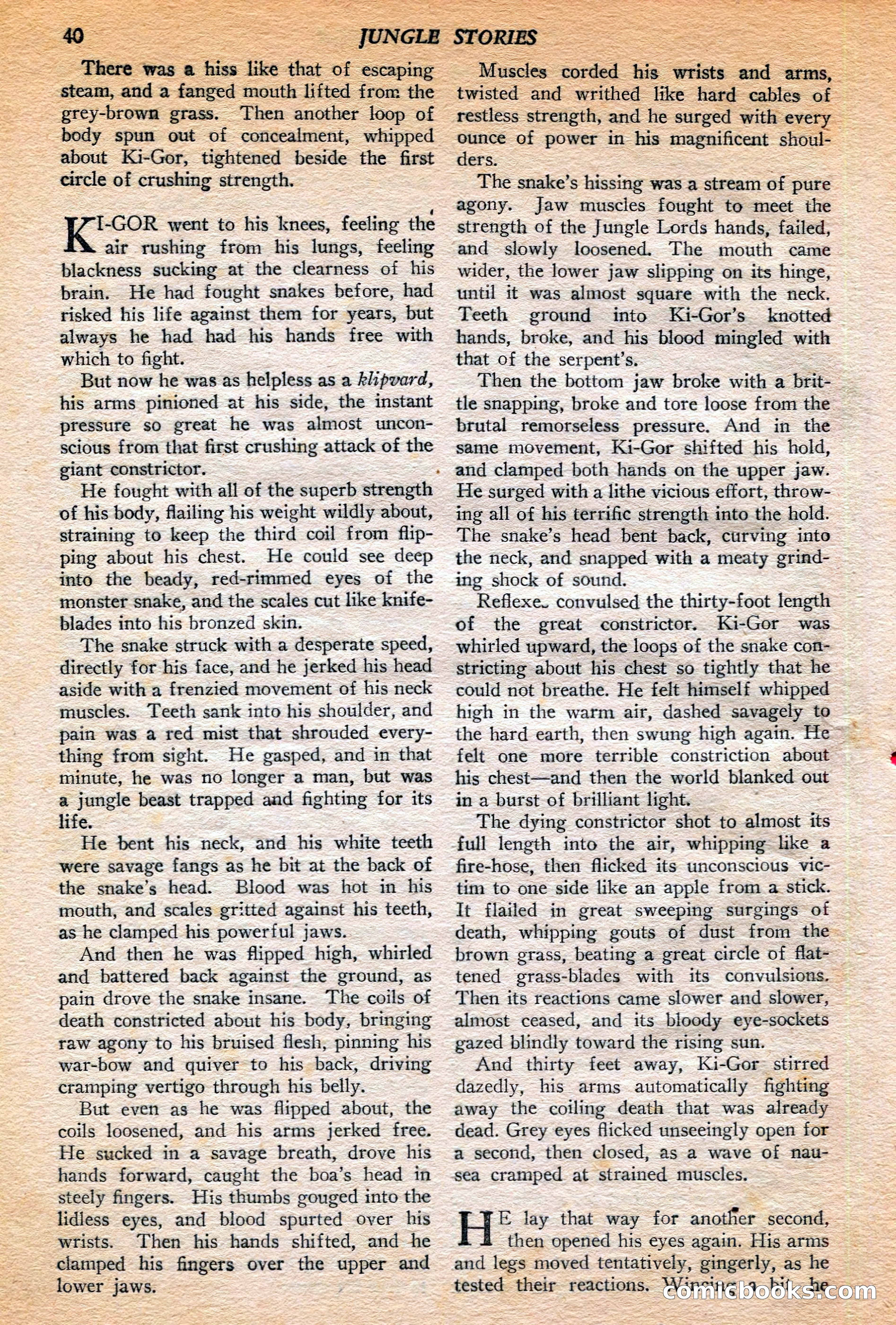 Jungle Stories, Winter 1952 — page 42 of 132