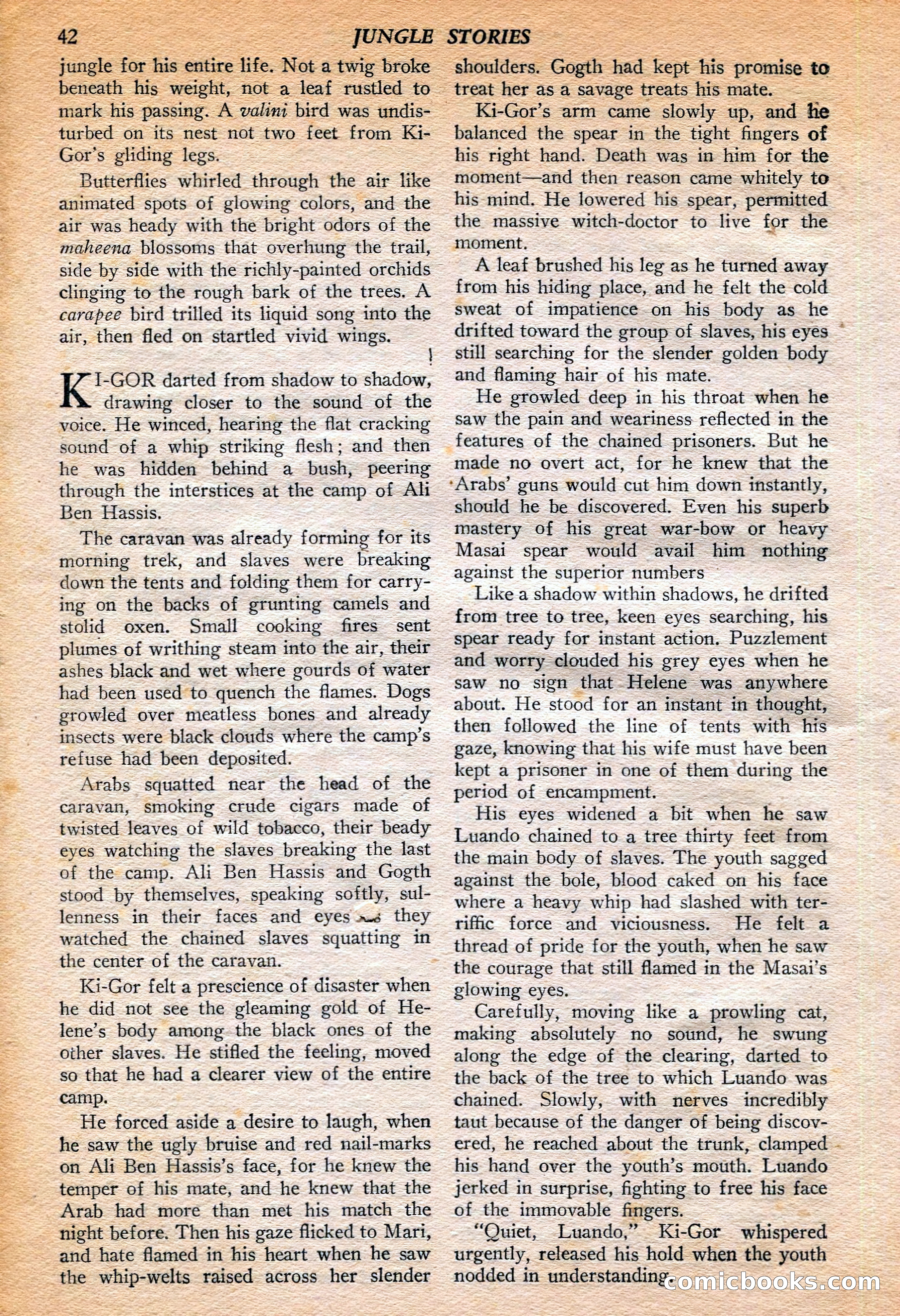 Jungle Stories, Winter 1952 — page 44 of 132