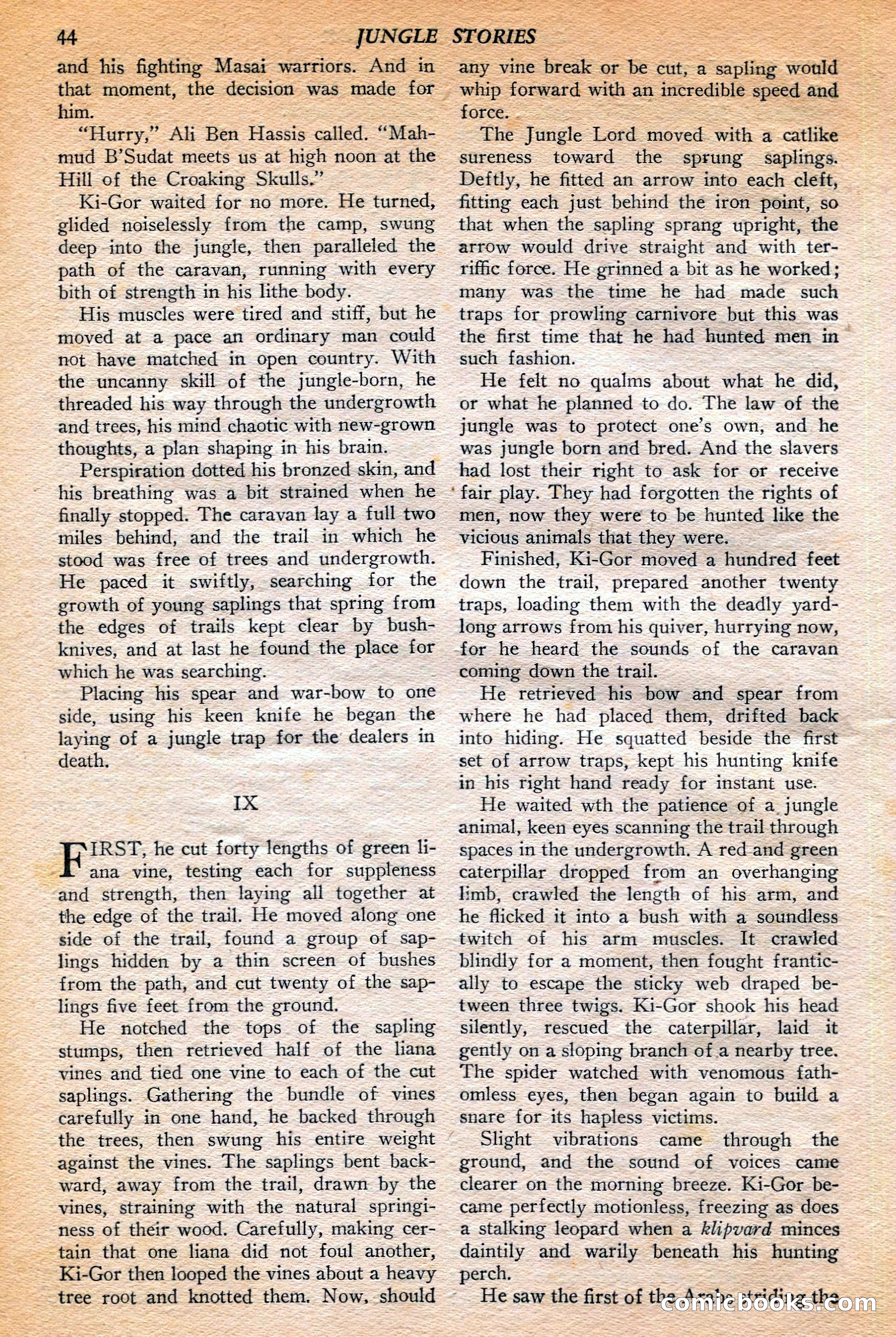 Jungle Stories, Winter 1952 — page 46 of 132