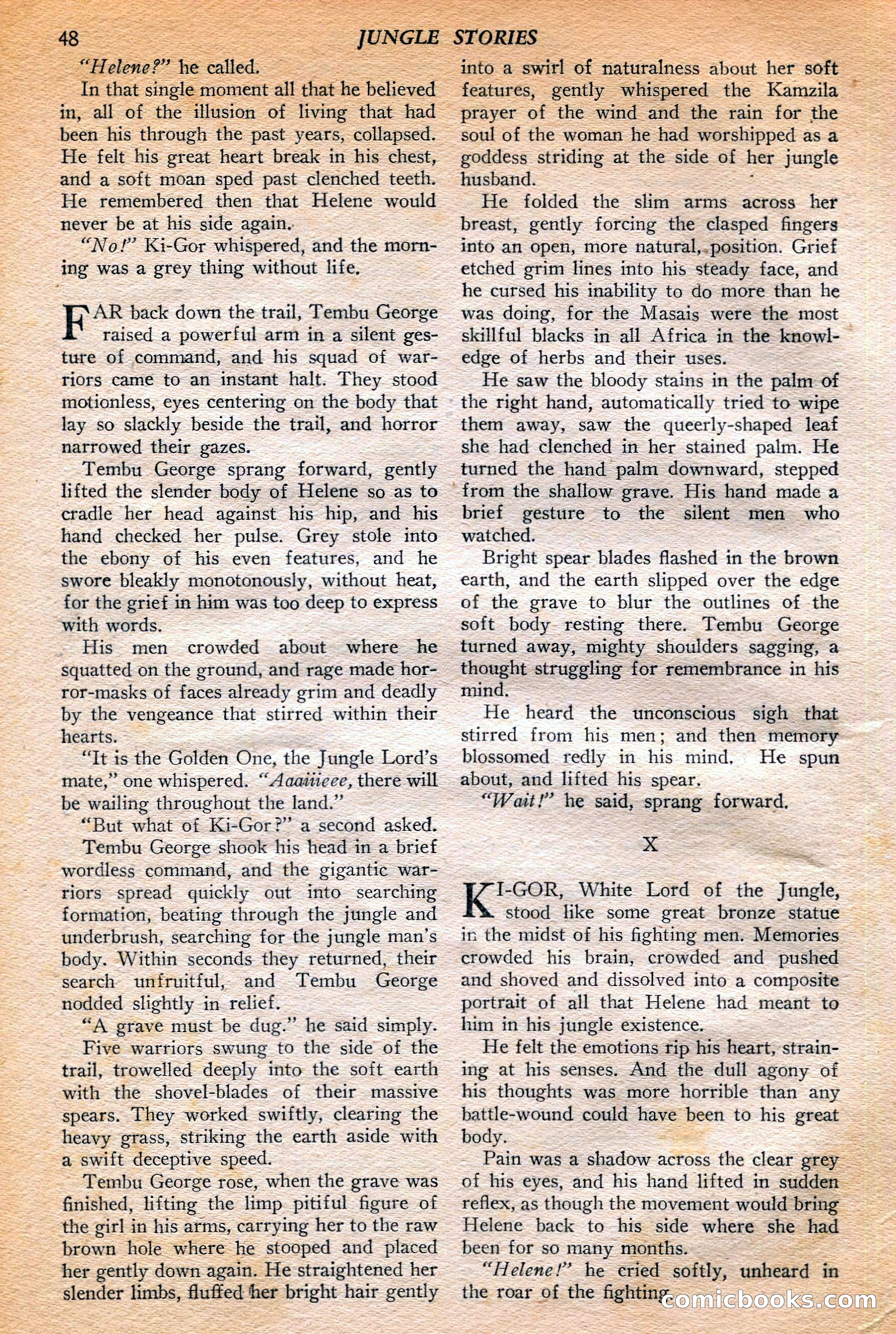 Jungle Stories, Winter 1952 — page 50 of 132