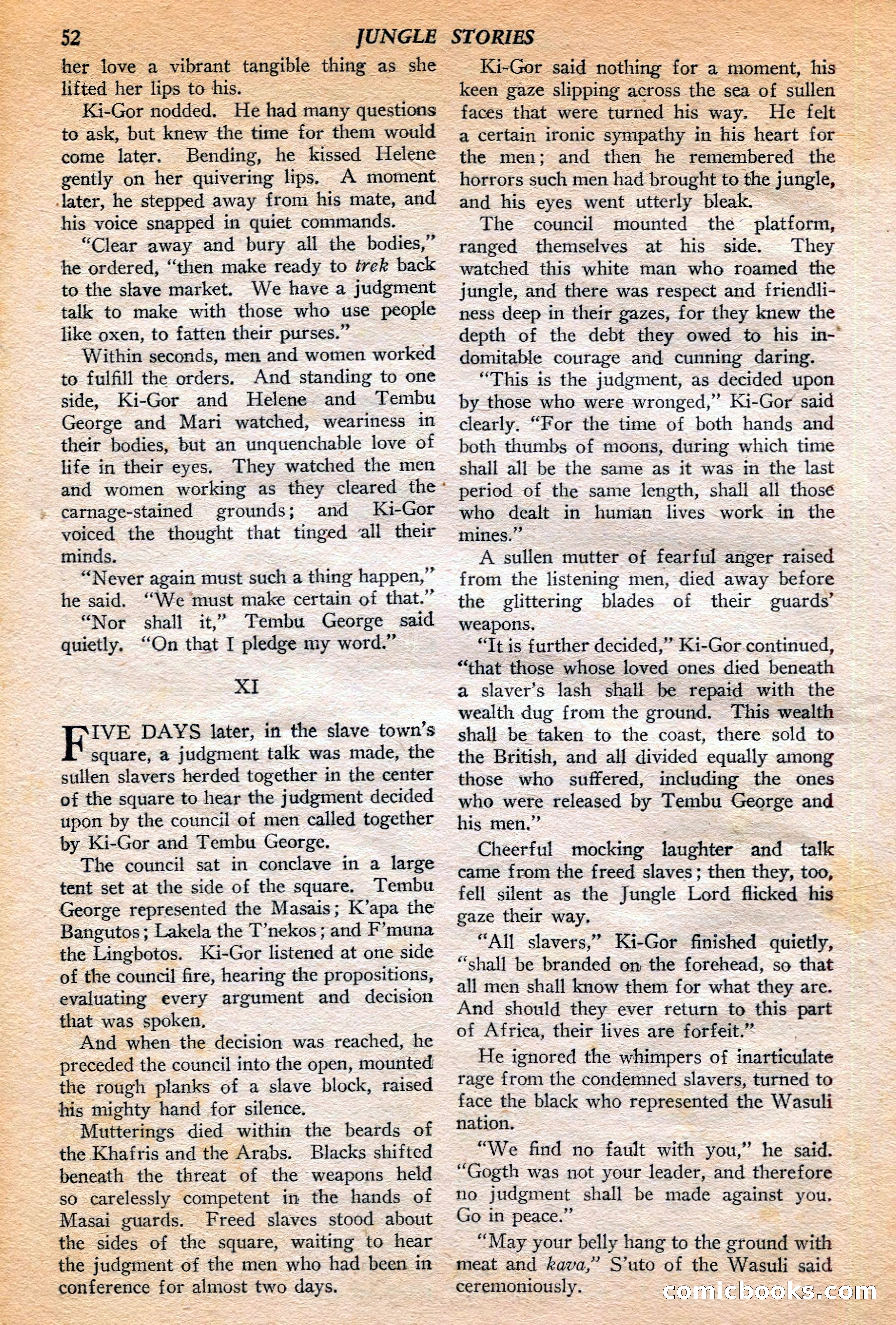 Jungle Stories, Winter 1952 — page 54 of 132