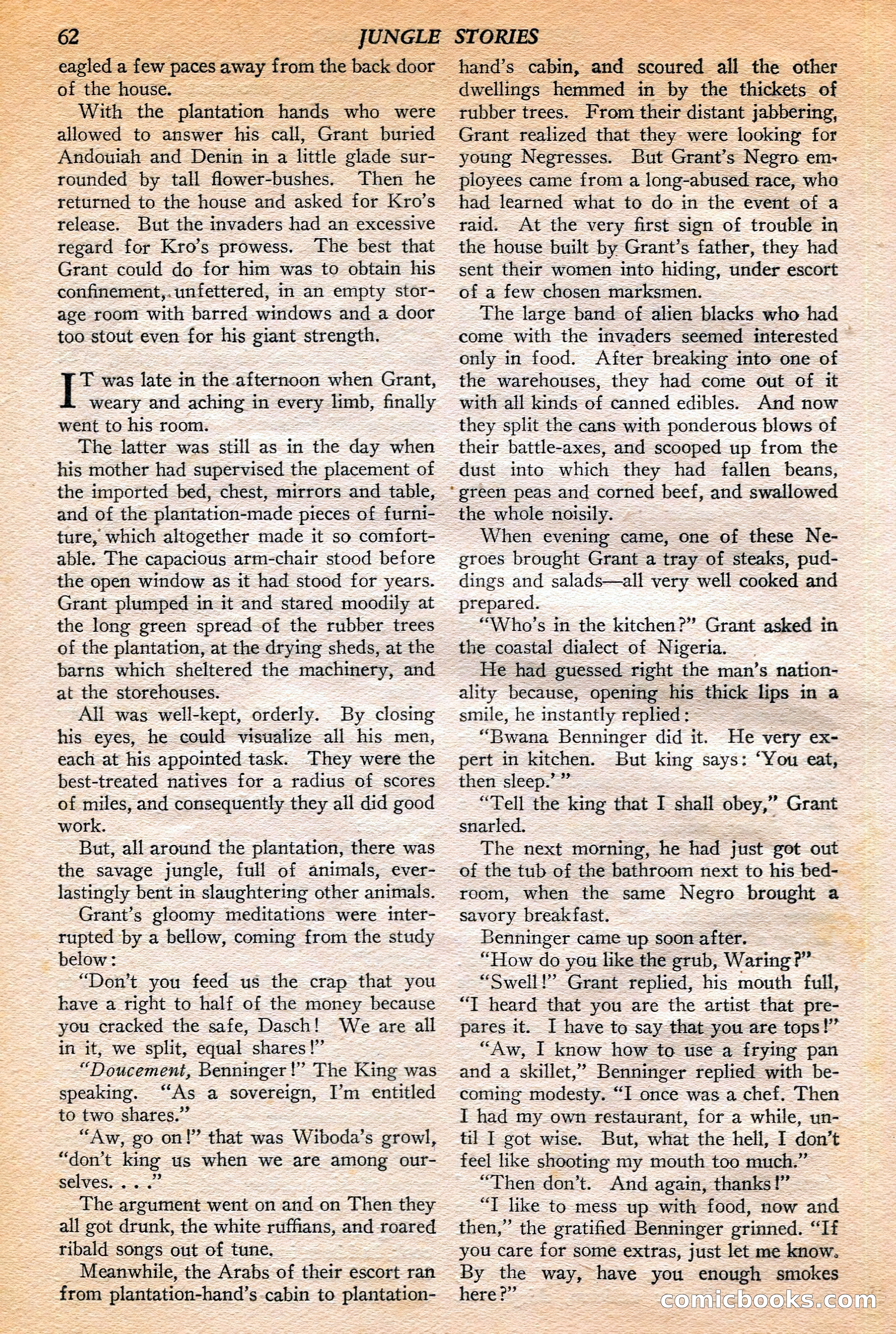 Jungle Stories, Winter 1952 — page 64 of 132