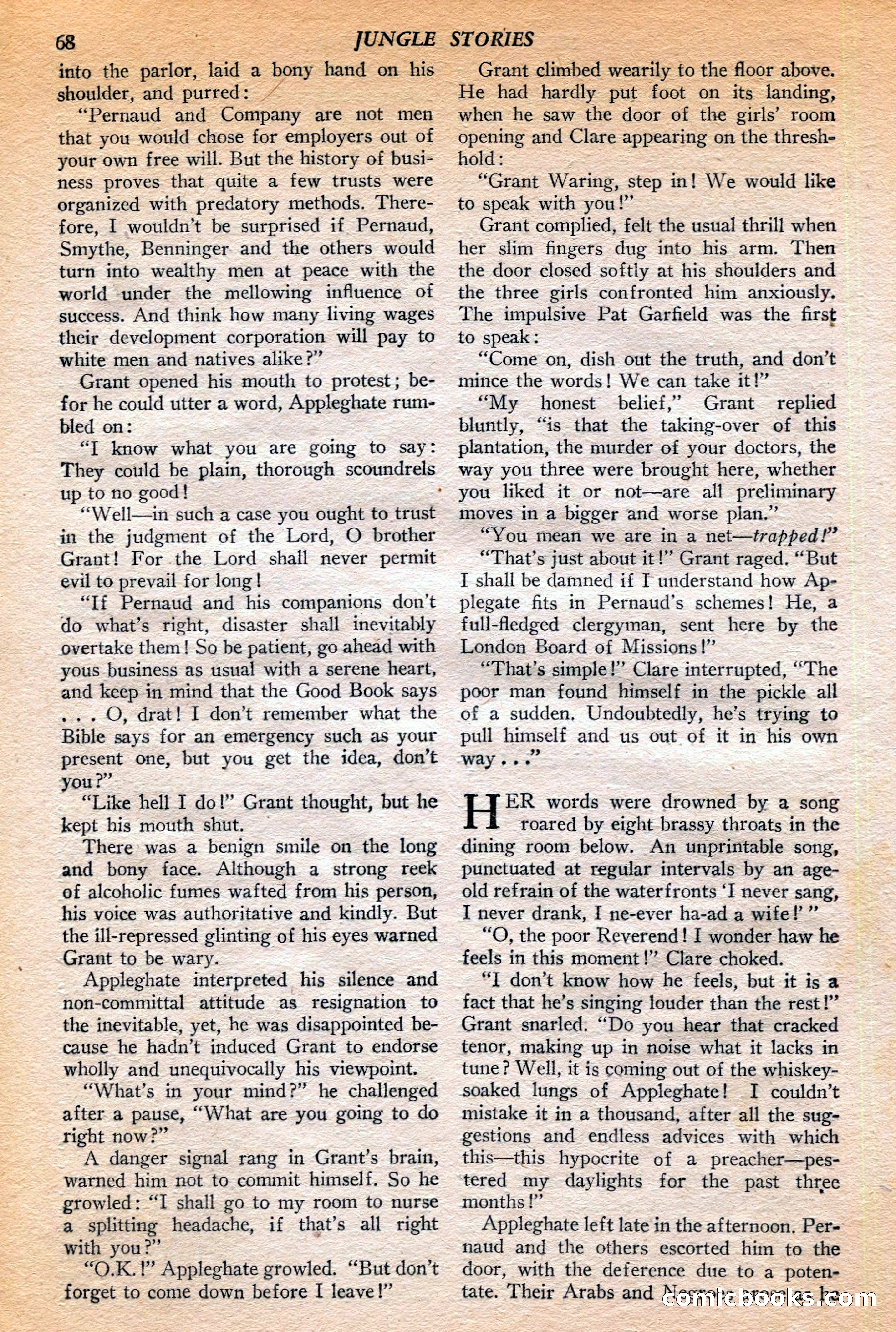 Jungle Stories, Winter 1952 — page 70 of 132