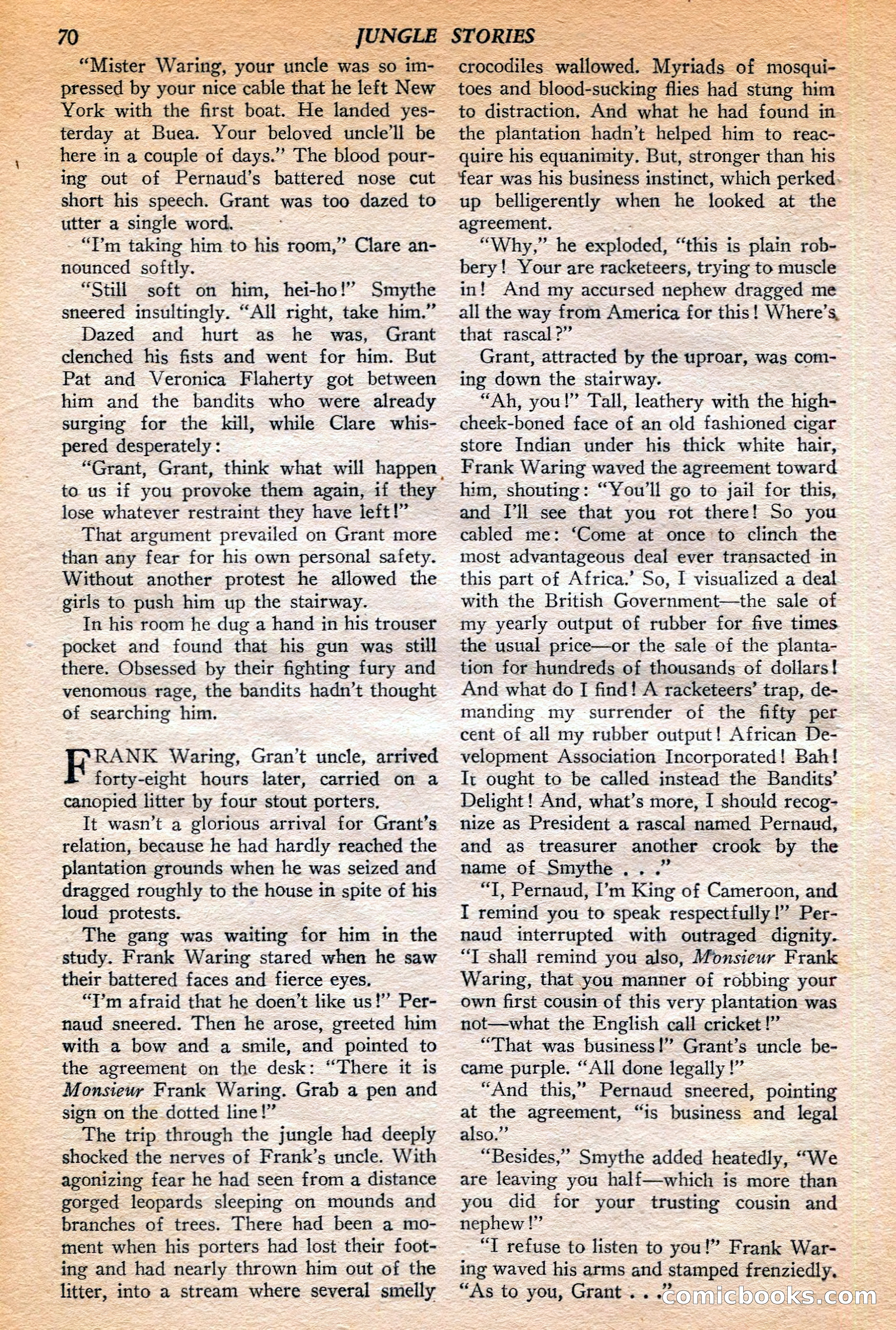 Jungle Stories, Winter 1952 — page 72 of 132