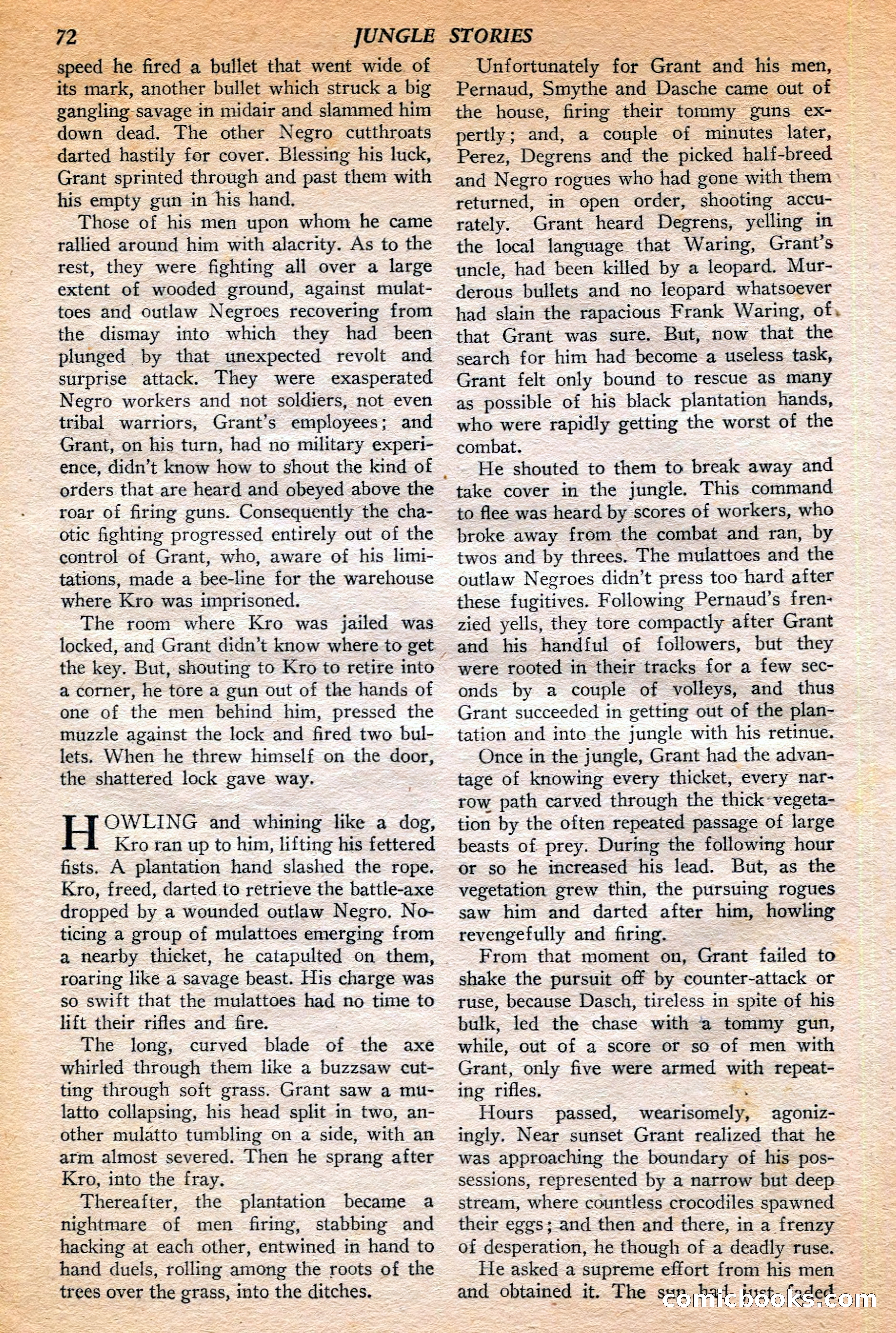Jungle Stories, Winter 1952 — page 74 of 132