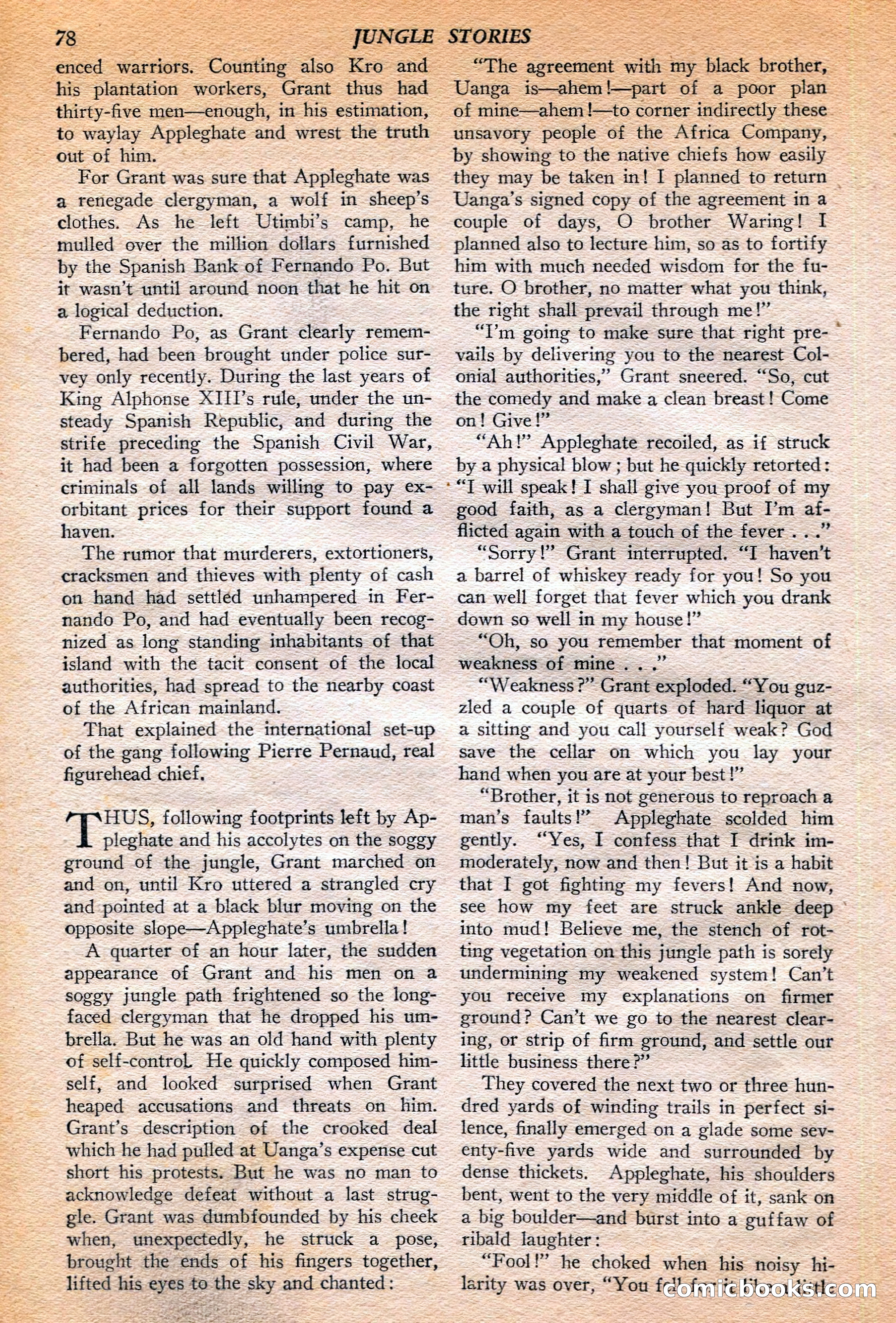 Jungle Stories, Winter 1952 — page 80 of 132