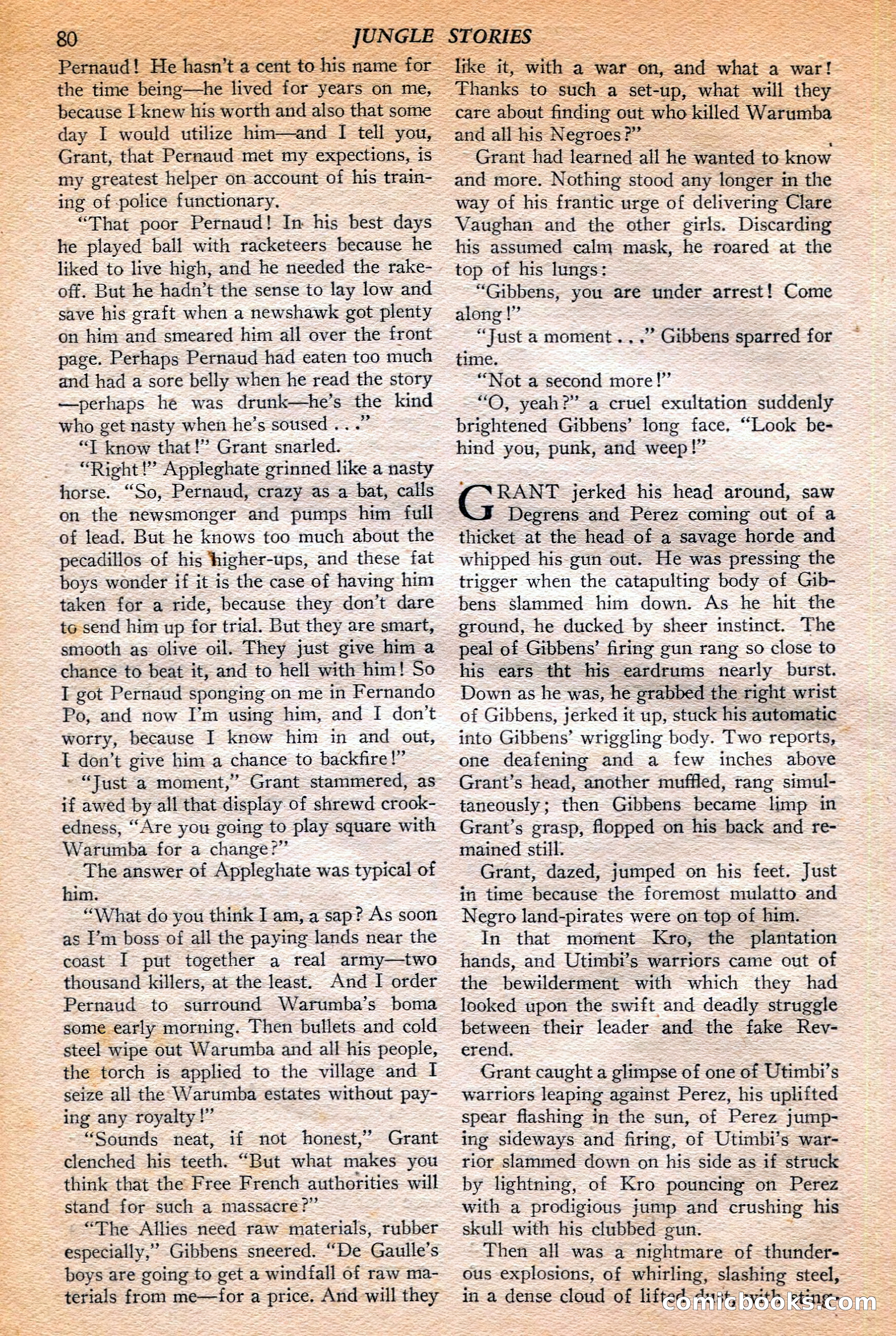 Jungle Stories, Winter 1952 — page 82 of 132