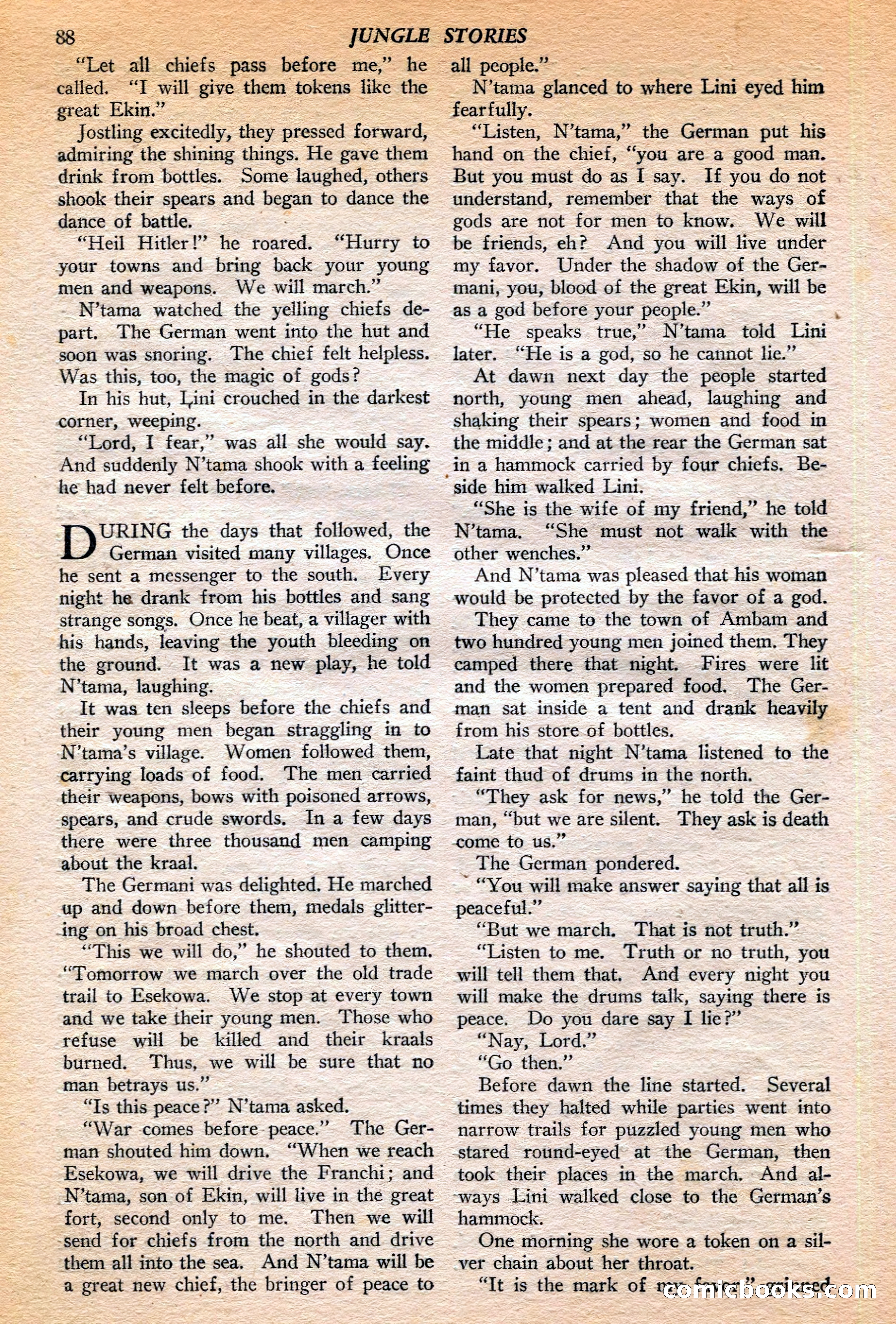 Jungle Stories, Winter 1952 — page 90 of 132