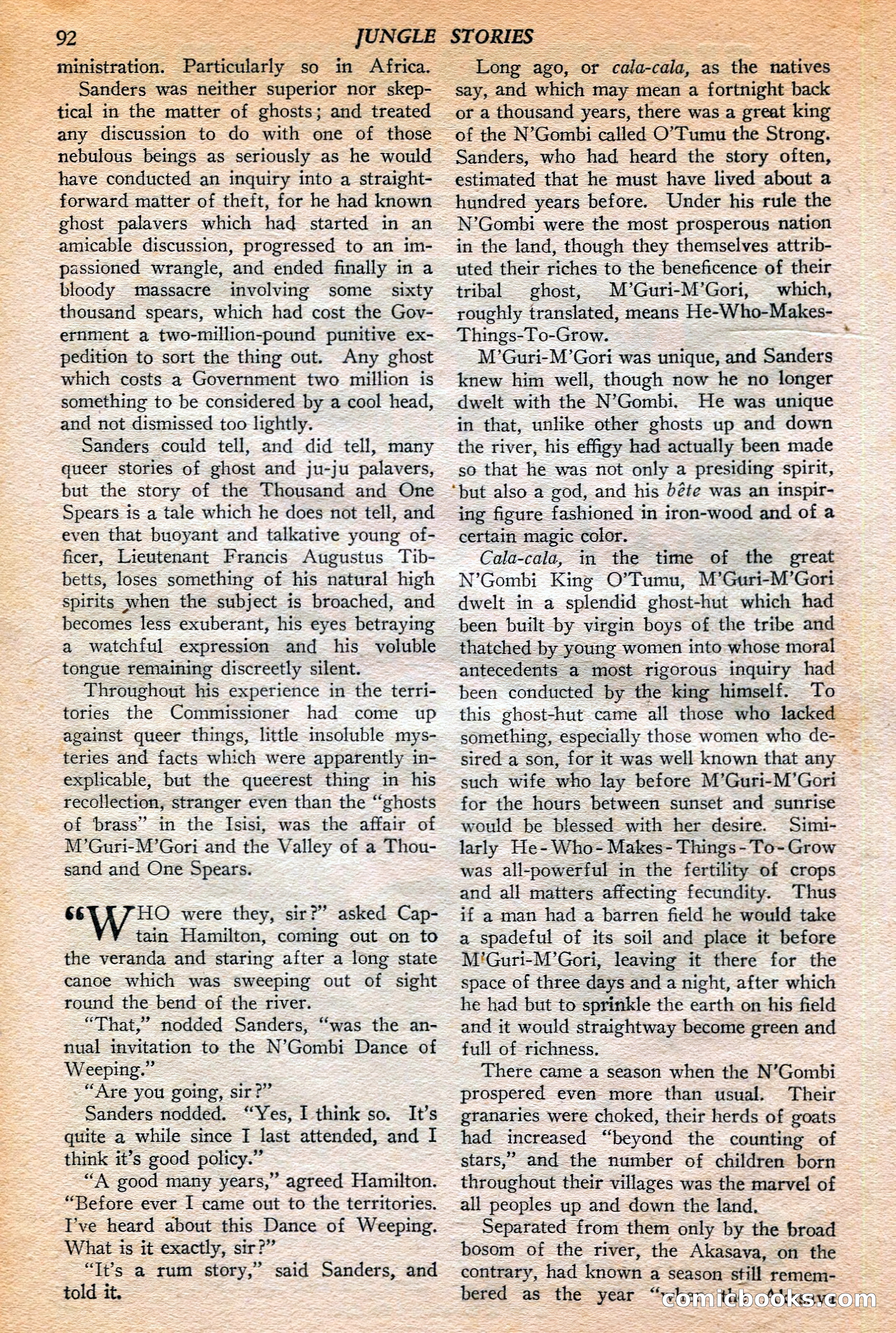 Jungle Stories, Winter 1952 — page 94 of 132