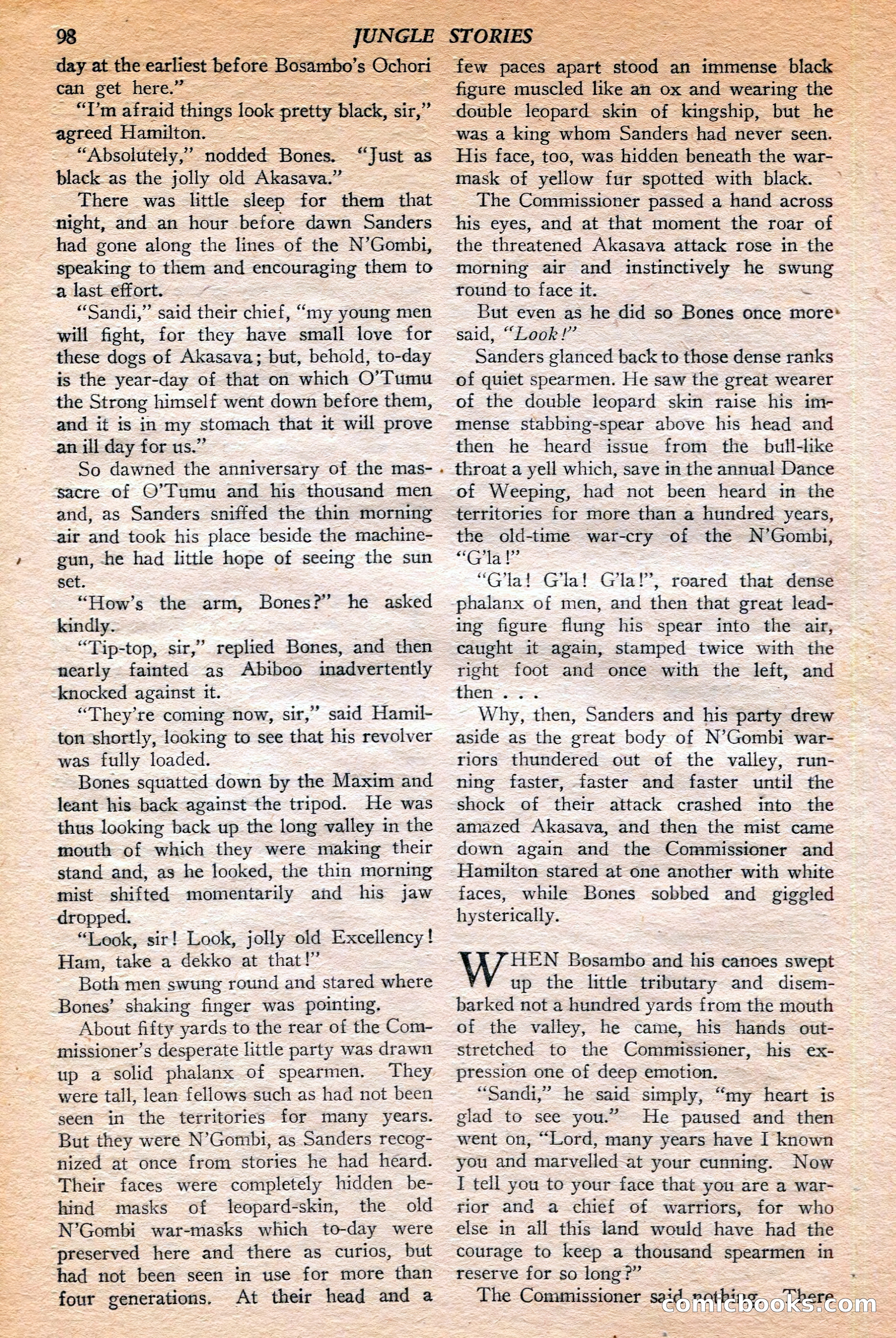 Jungle Stories, Winter 1952 — page 100 of 132
