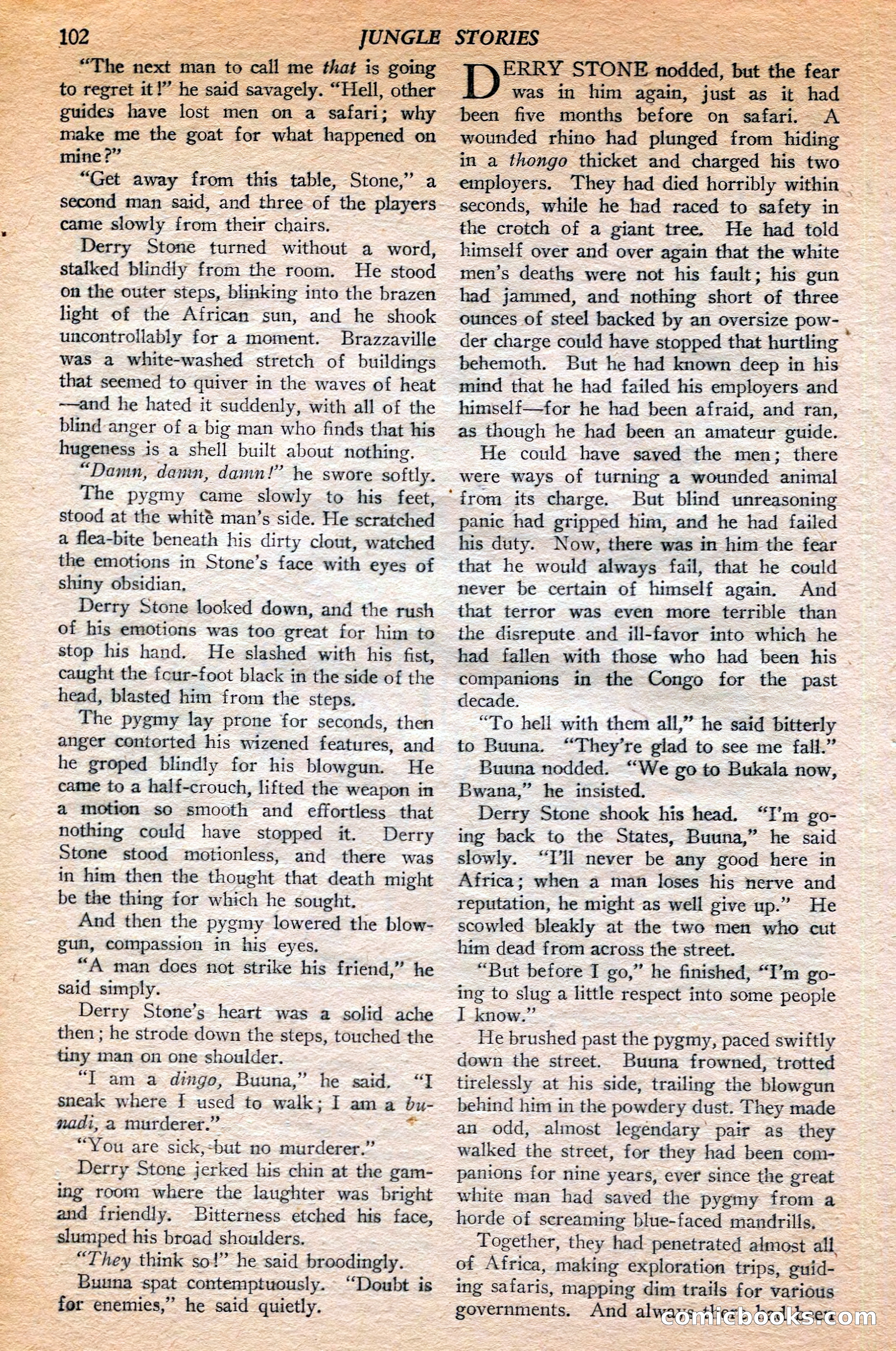Jungle Stories, Winter 1952 — page 104 of 132
