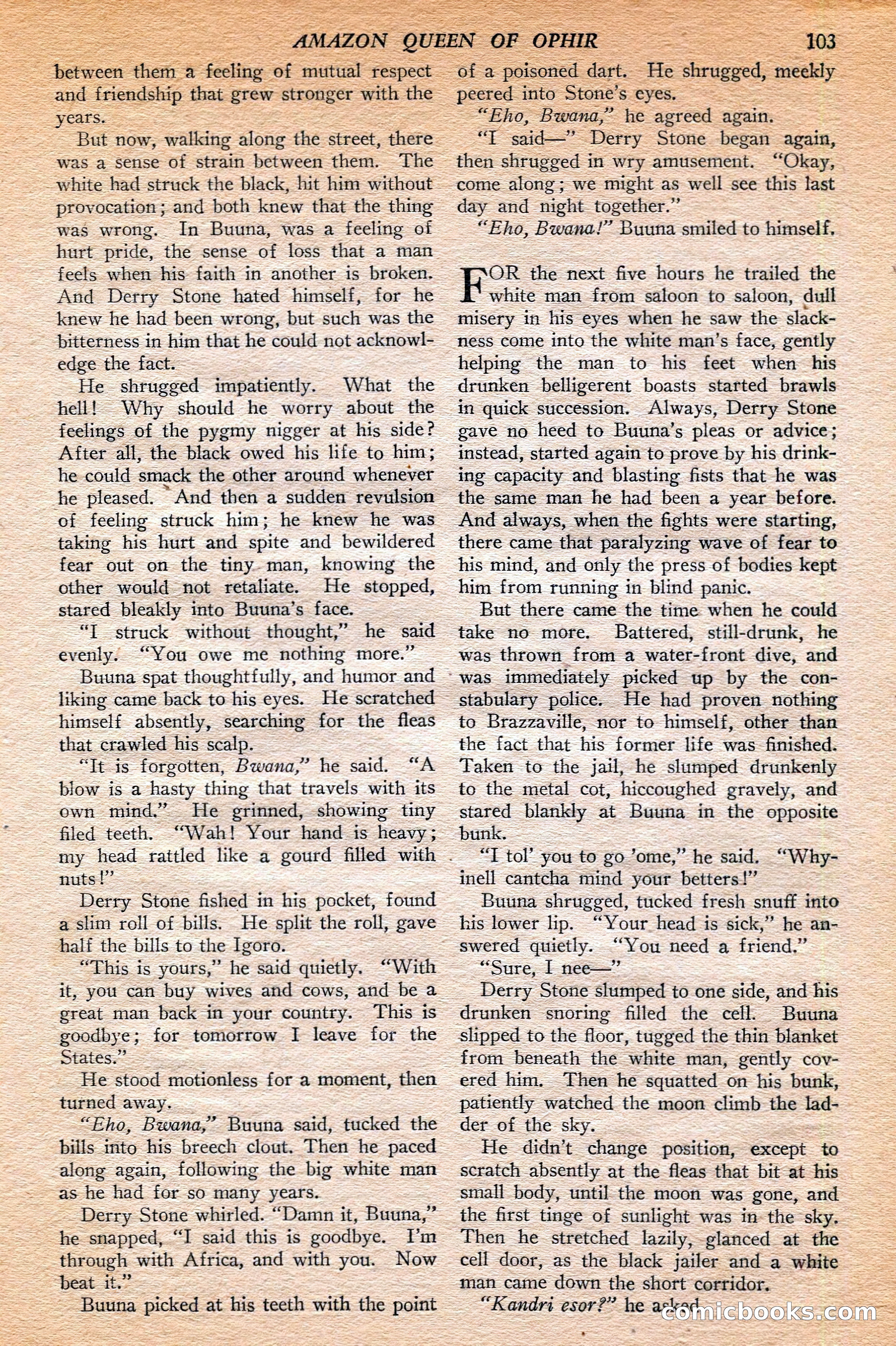Jungle Stories, Winter 1952 — page 105 of 132