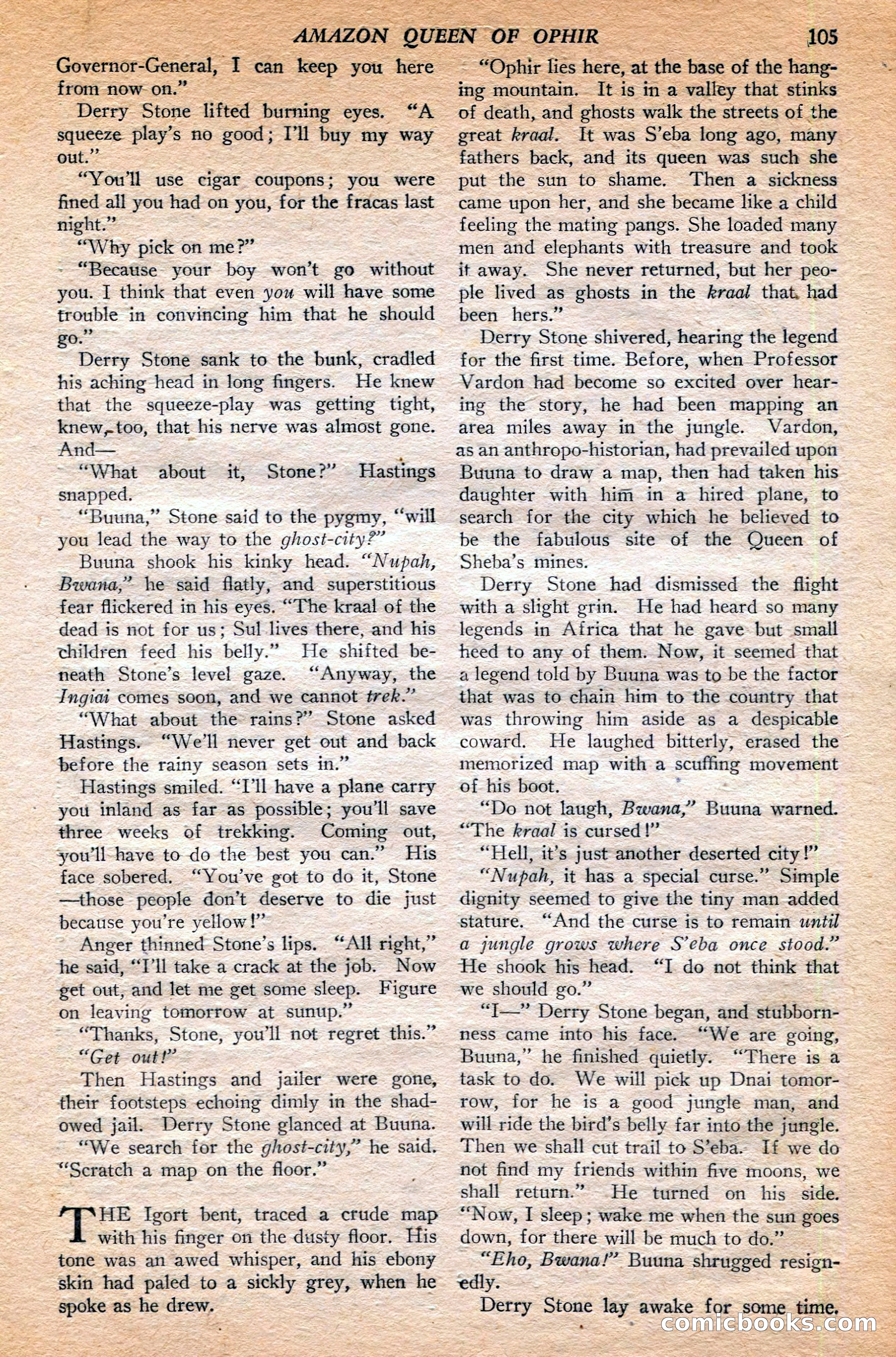 Jungle Stories, Winter 1952 — page 107 of 132