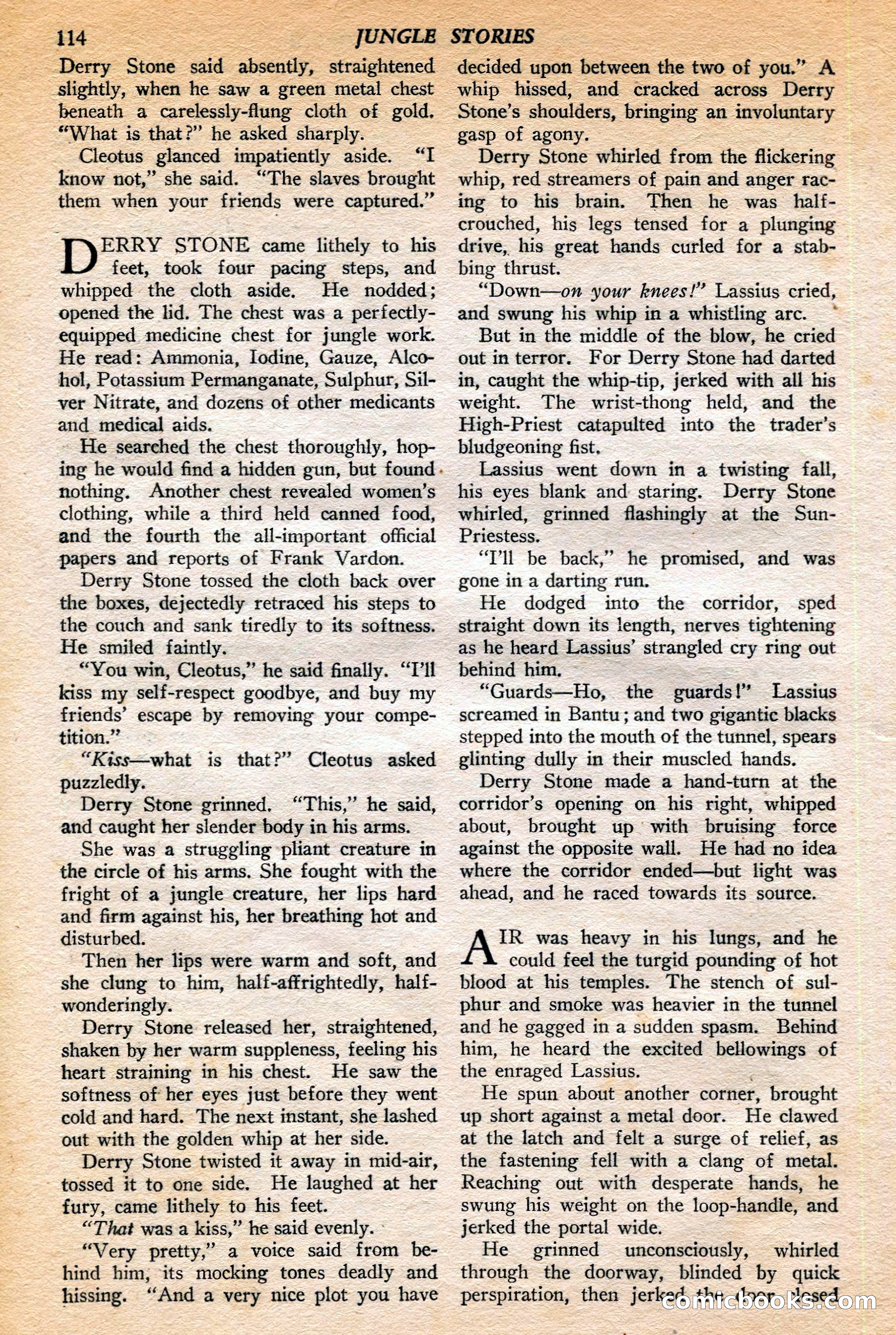 Jungle Stories, Winter 1952 — page 116 of 132