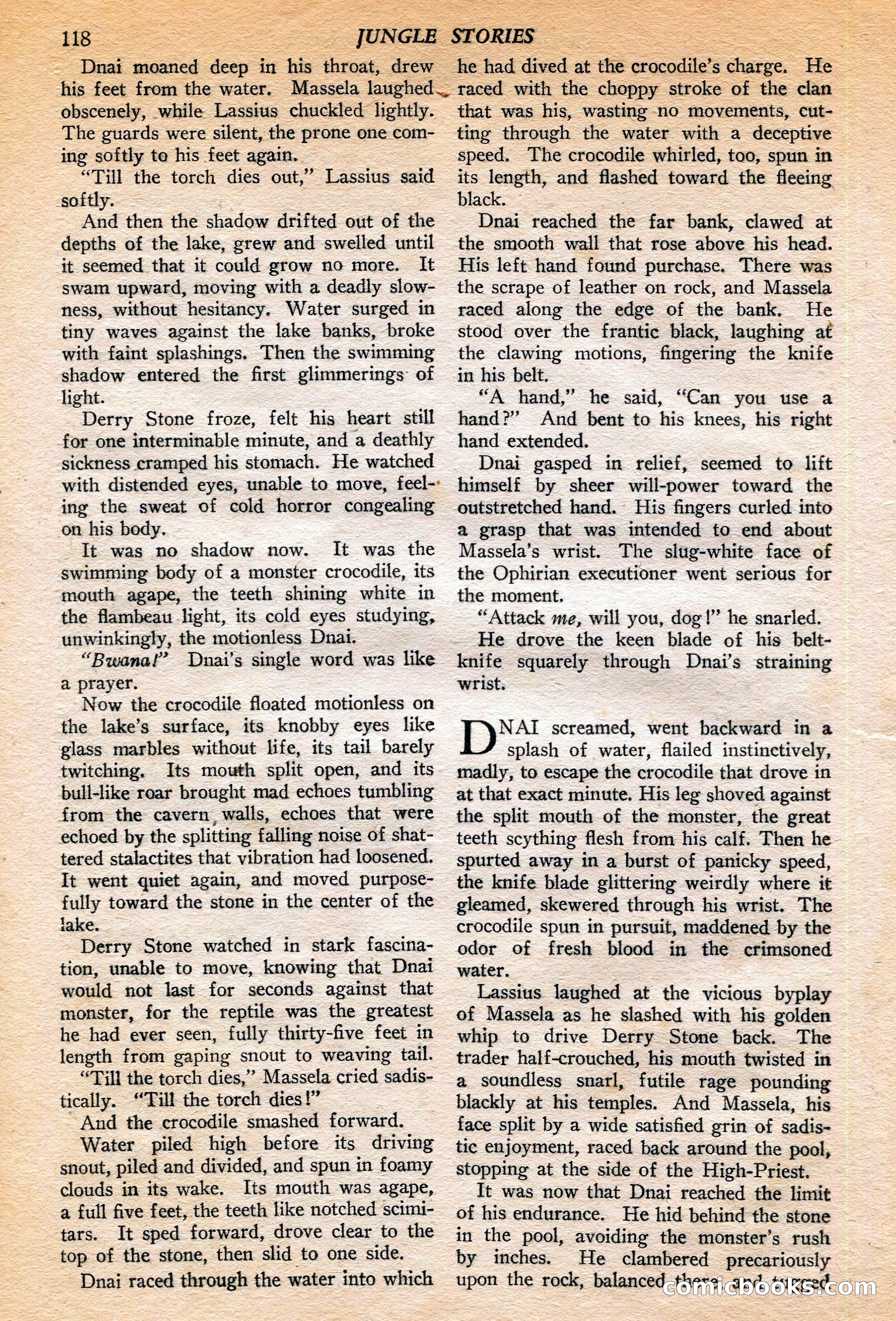 Jungle Stories, Winter 1952 — page 120 of 132