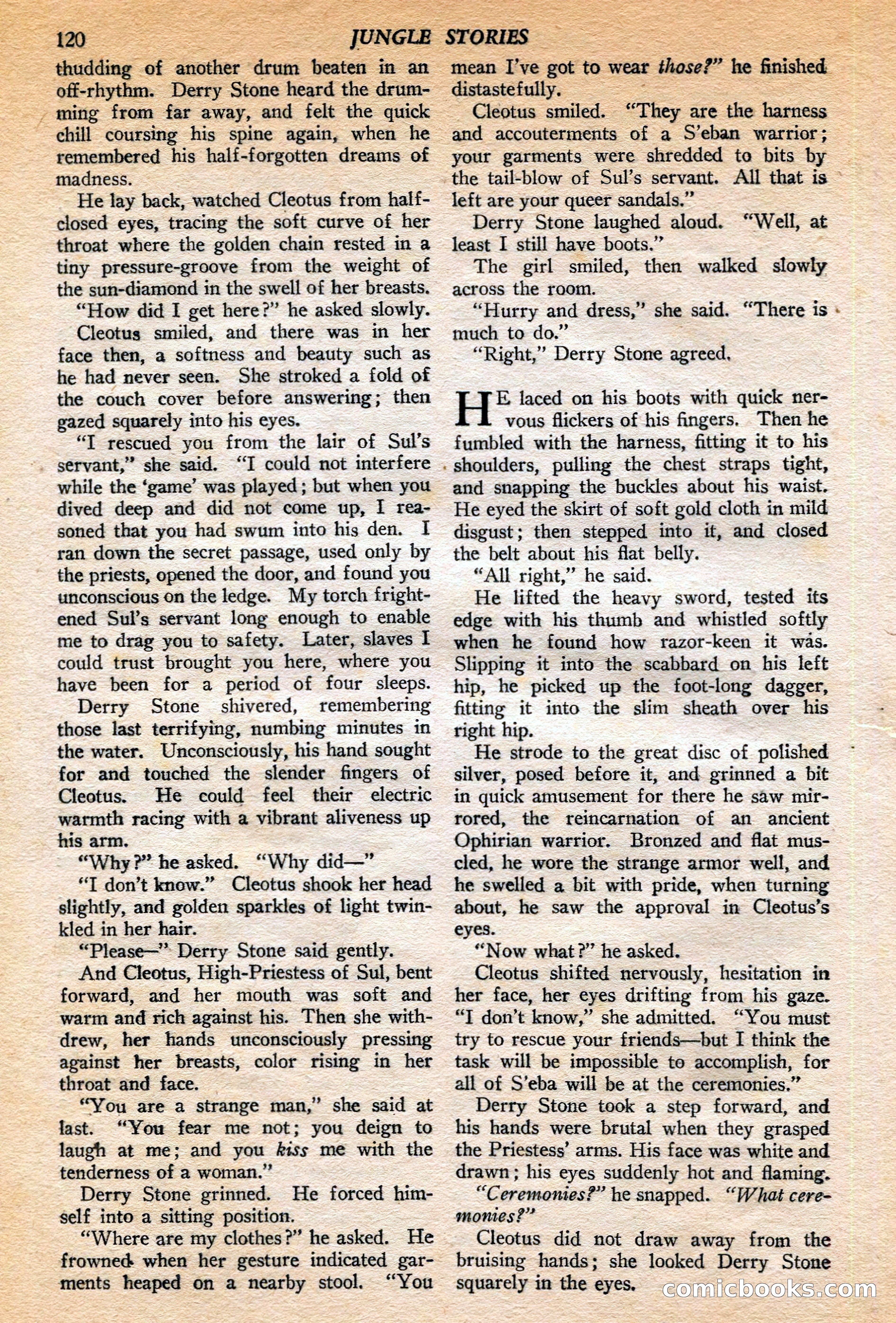 Jungle Stories, Winter 1952 — page 122 of 132