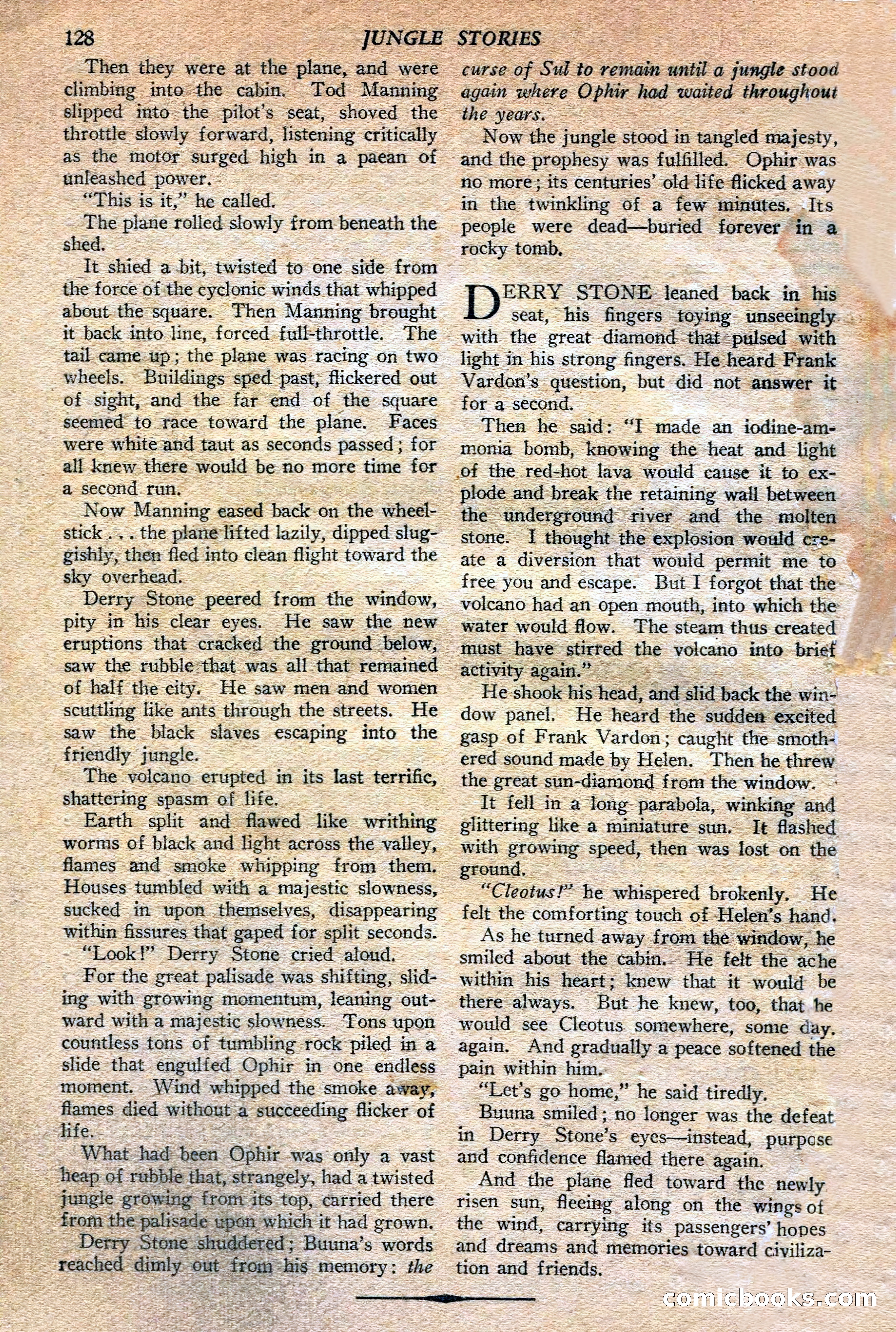 Jungle Stories, Winter 1952 — page 130 of 132