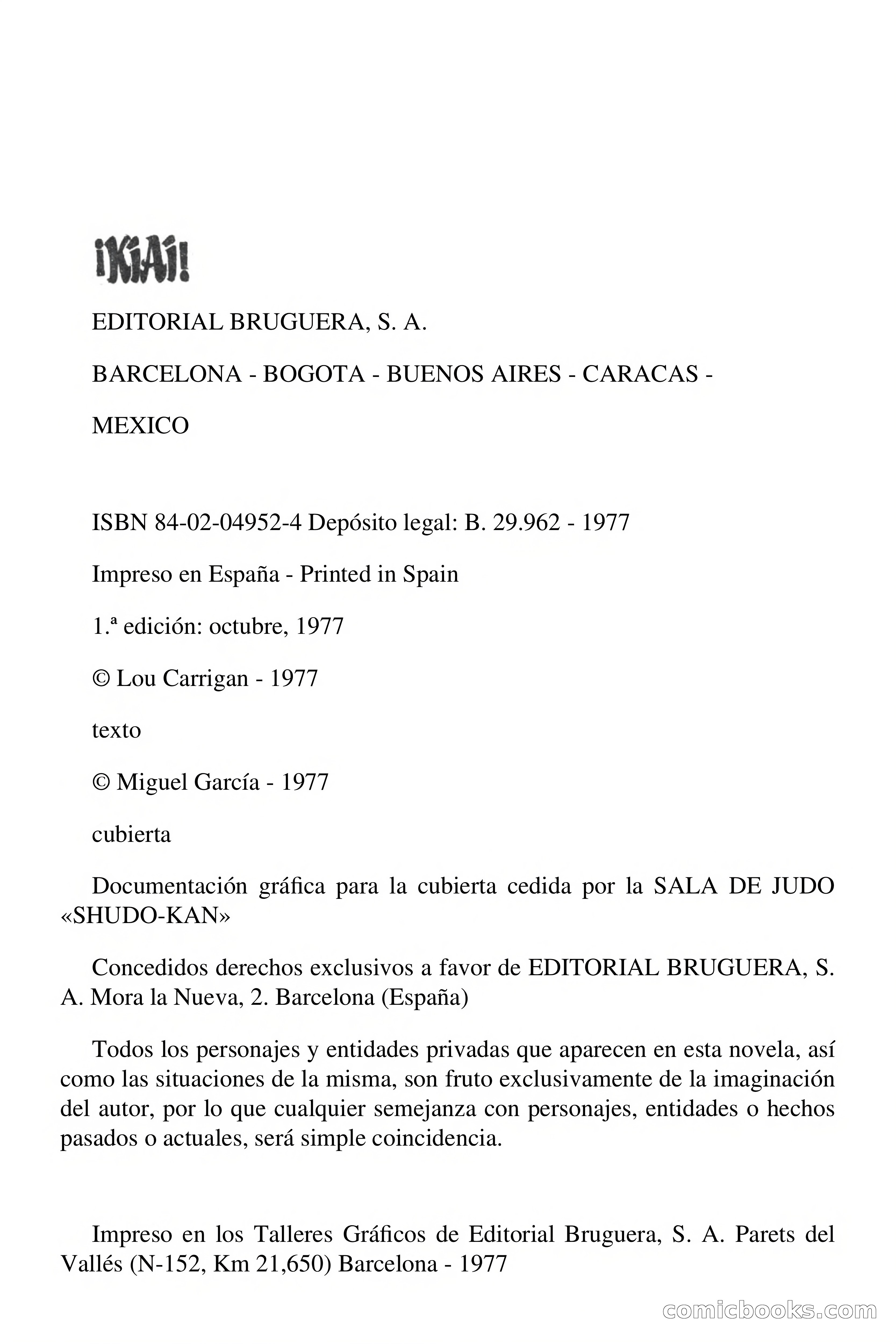¡KIAI! Heroes de las Artes Marciales: Lou Carrigan - Puños Invencibles — page 4 of 91
