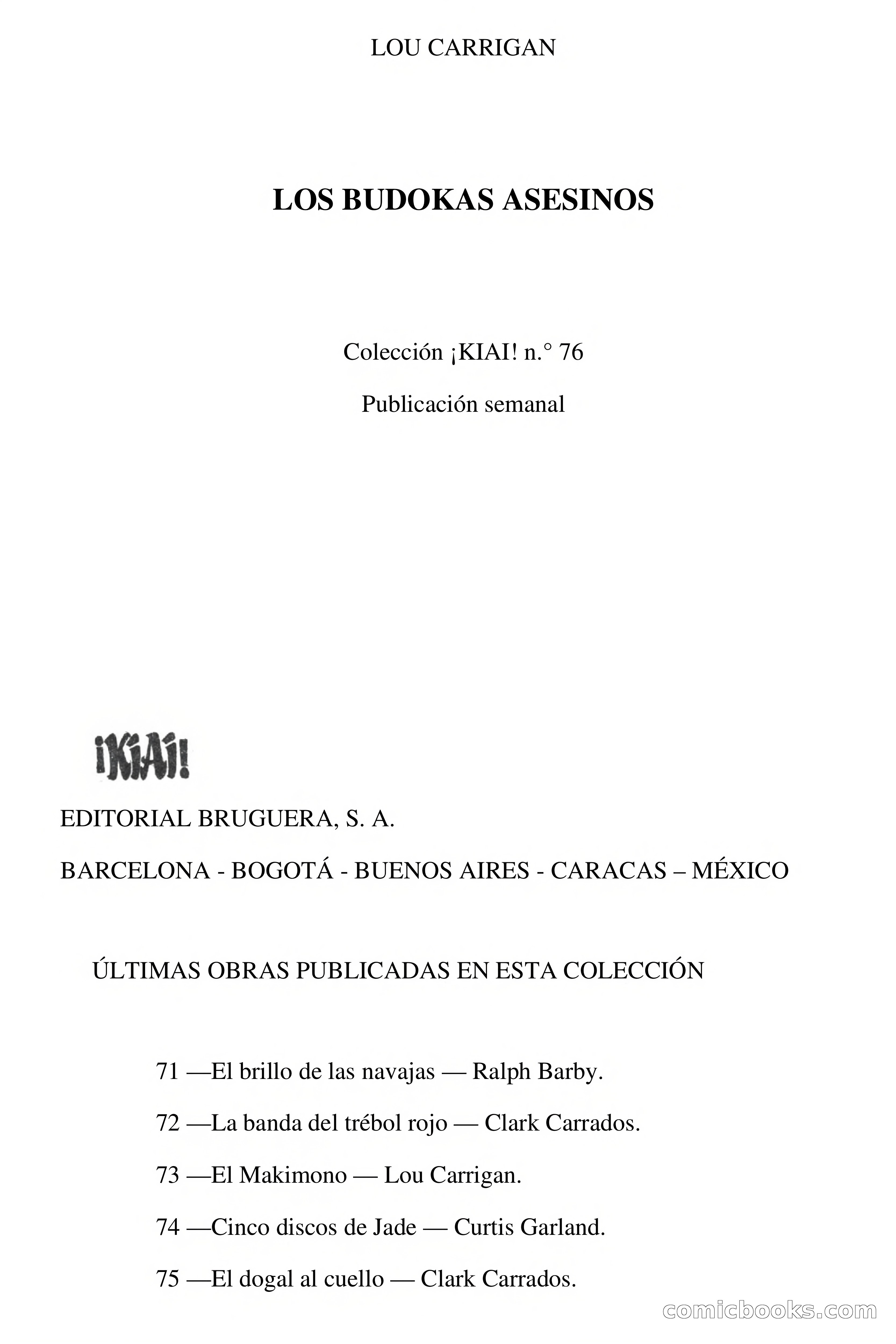¡KIAI! Los Budokas Asesinos — page 3 of 81