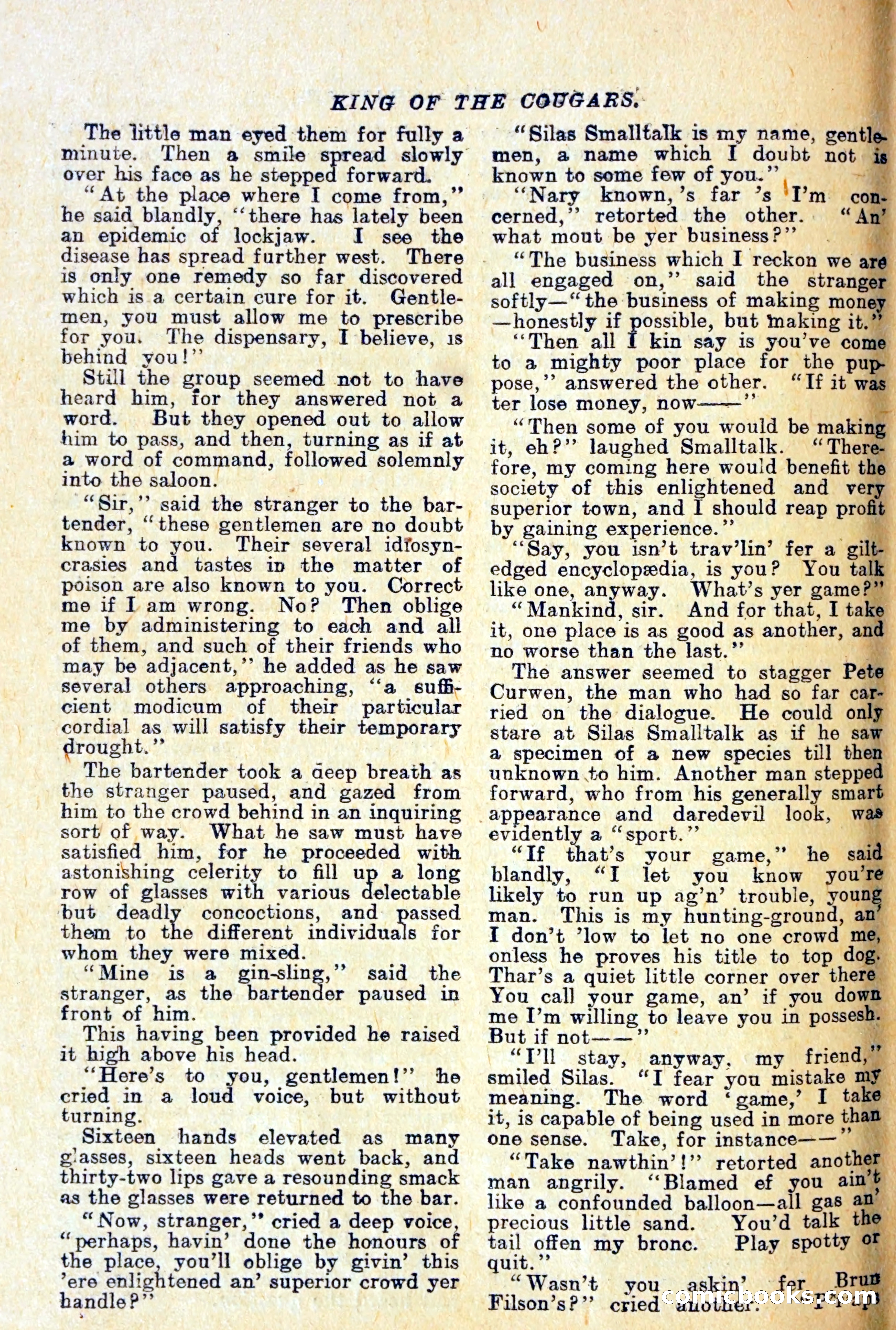 Buffalo Bill Library No. 466: King of the Cougars — page 7 of 29