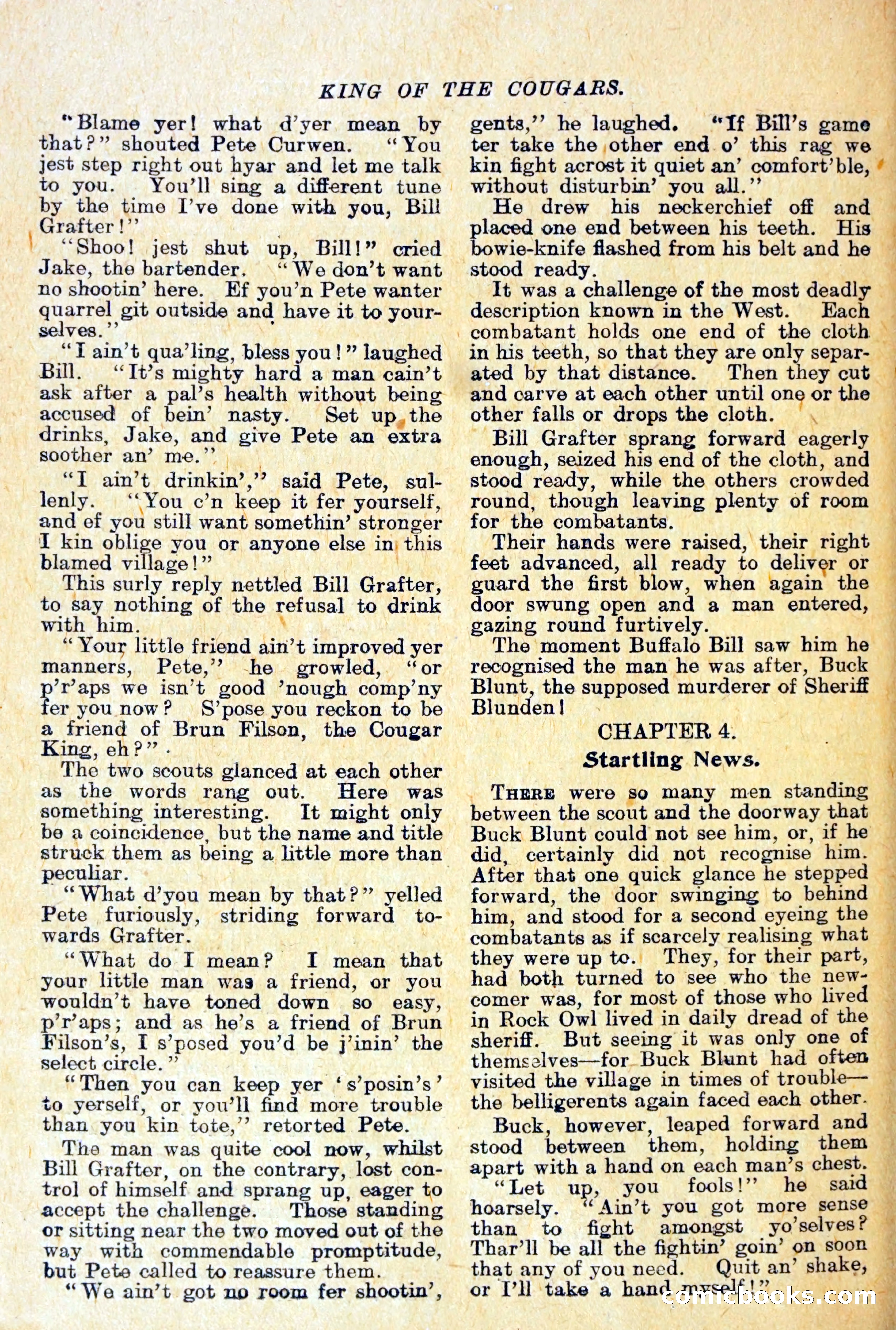 Buffalo Bill Library No. 466: King of the Cougars — page 11 of 29