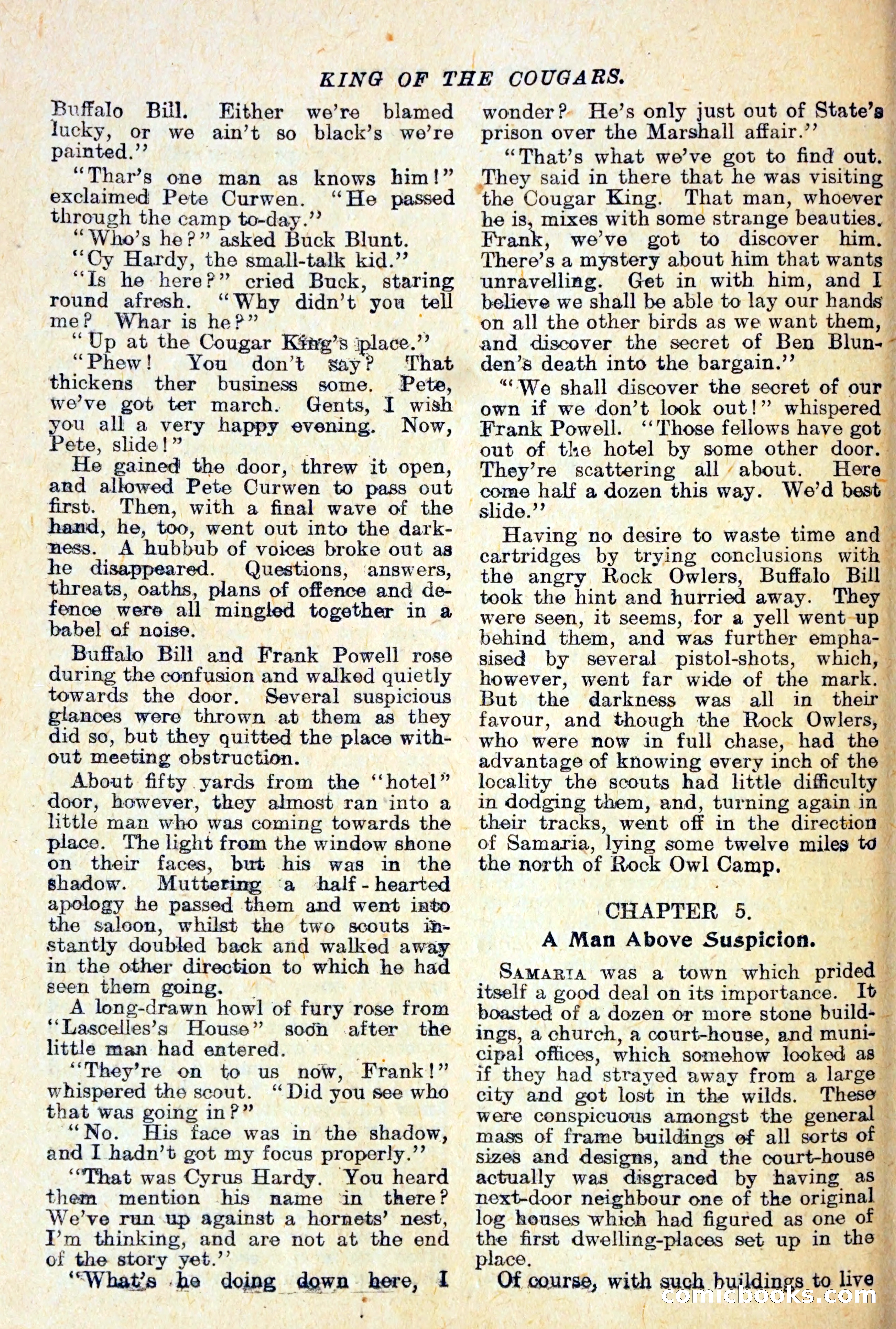 Buffalo Bill Library No. 466: King of the Cougars — page 13 of 29