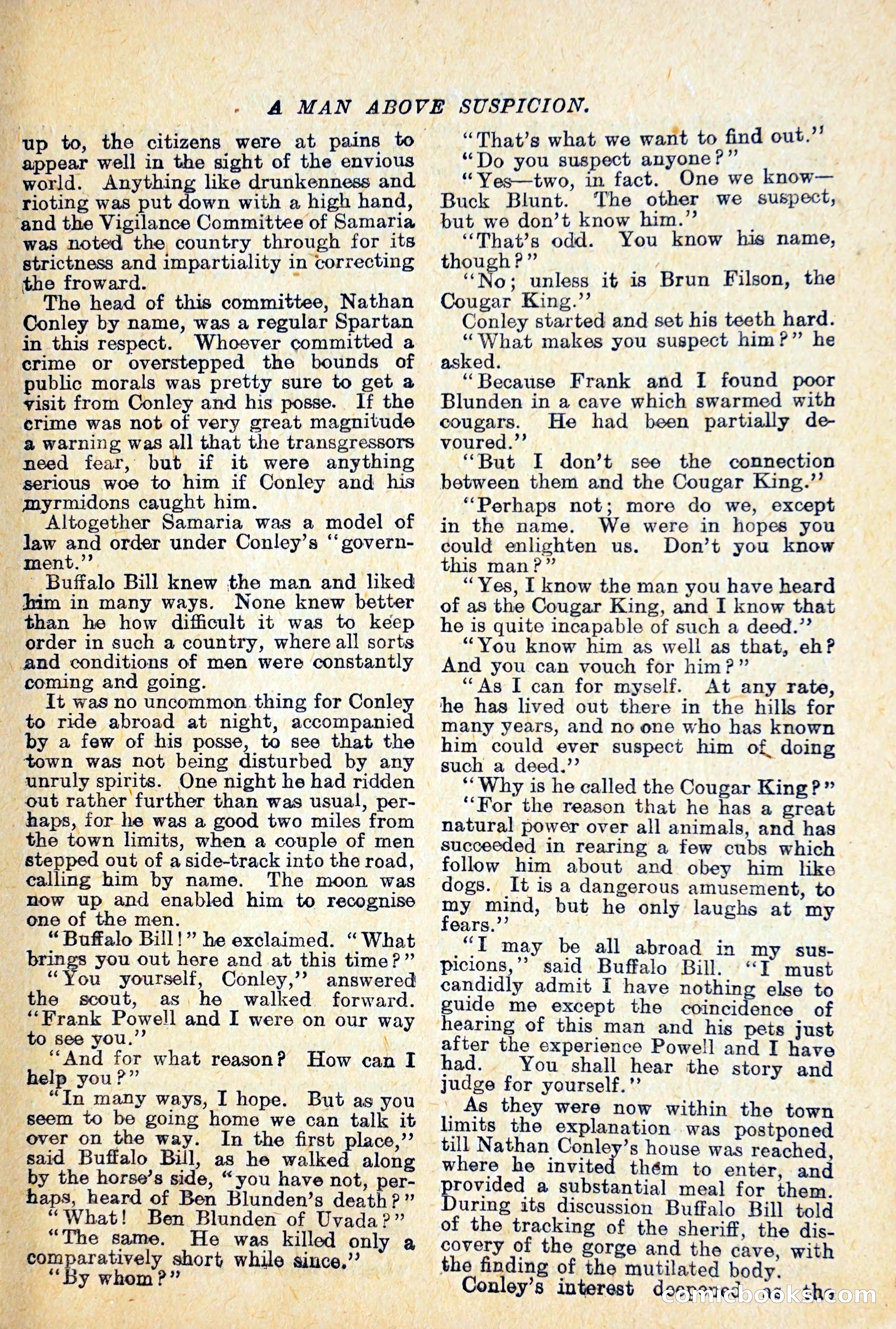 Buffalo Bill Library No. 466: King of the Cougars — page 14 of 29