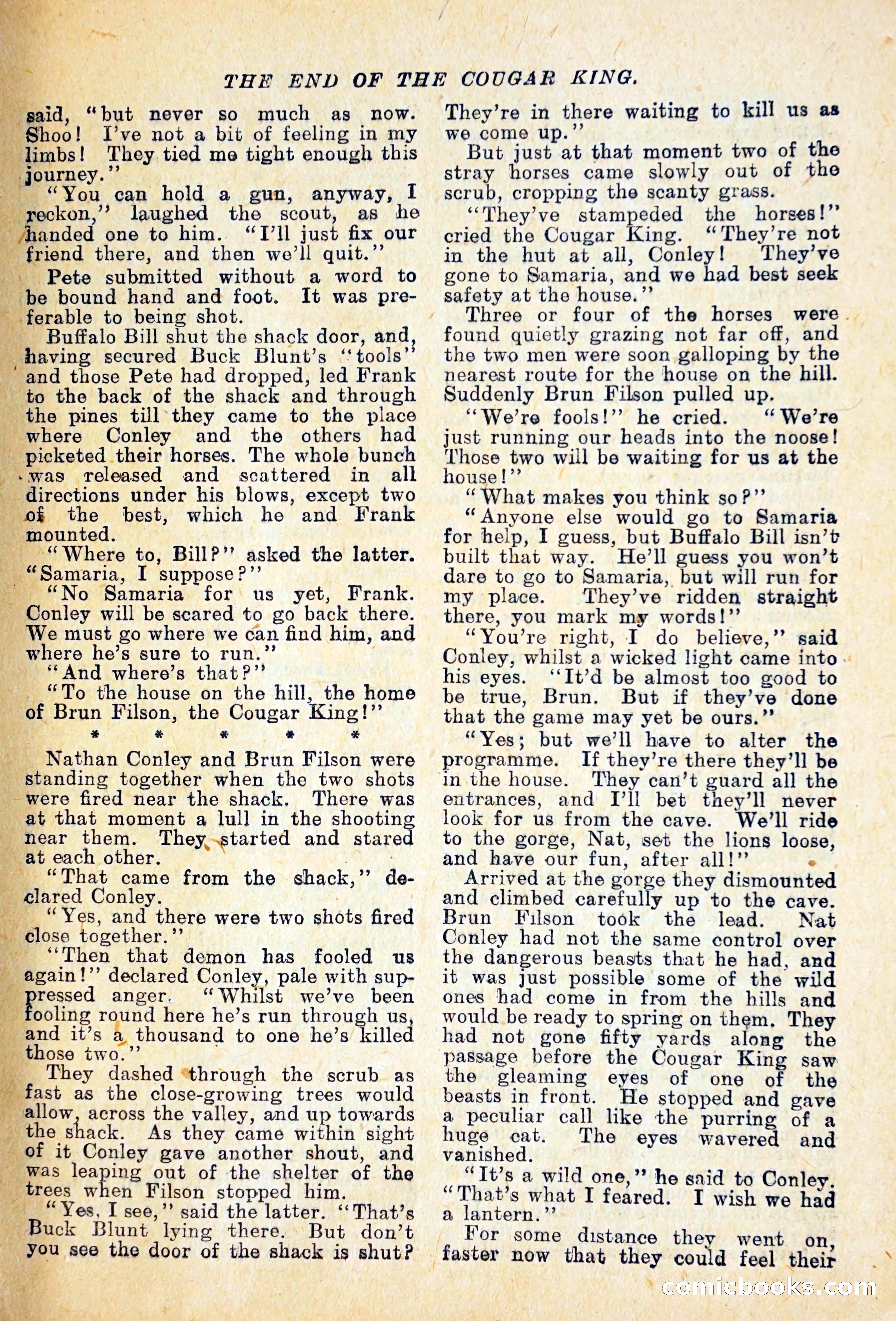 Buffalo Bill Library No. 466: King of the Cougars — page 26 of 29