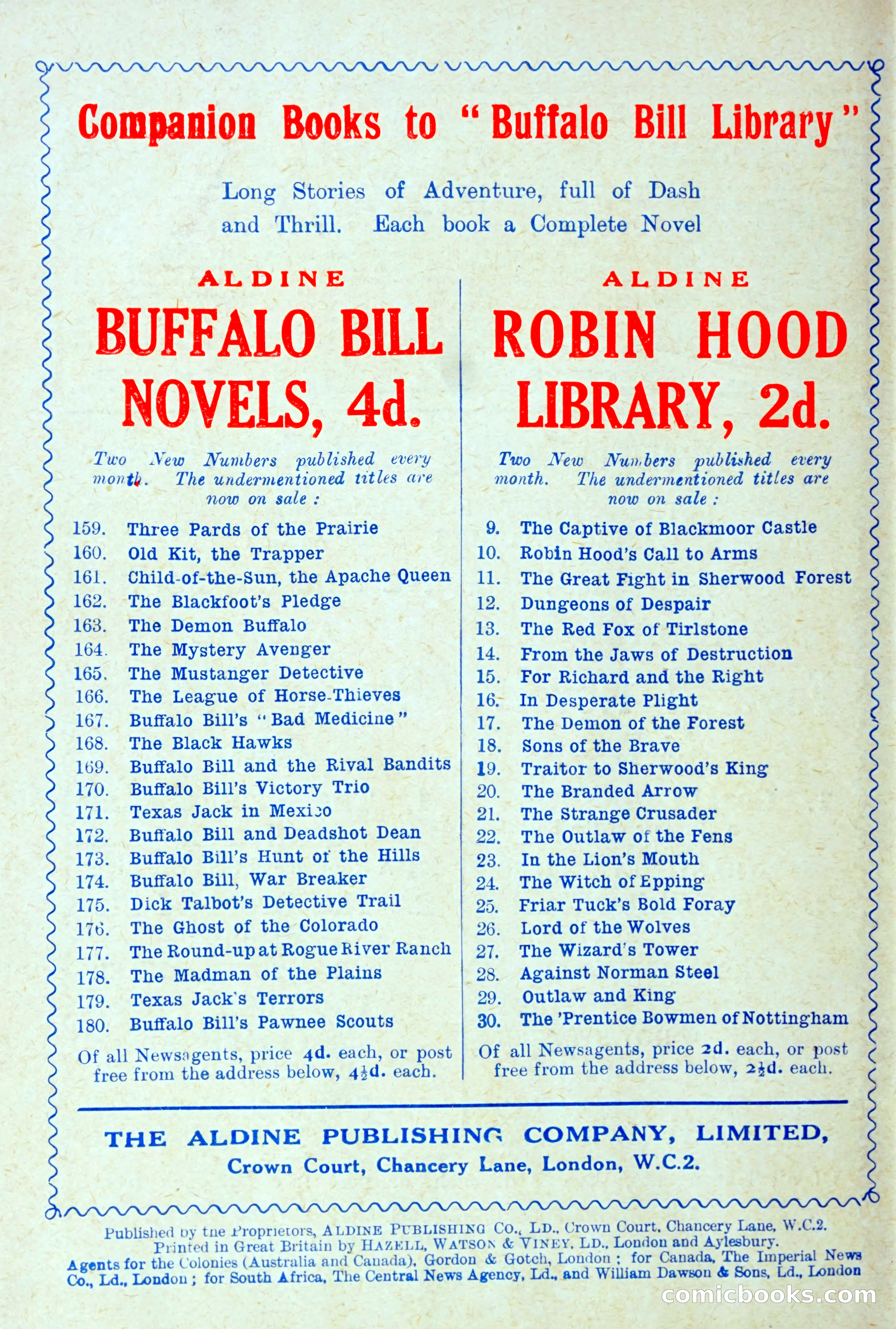 Buffalo Bill Library No. 466: King of the Cougars — page 29 of 29
