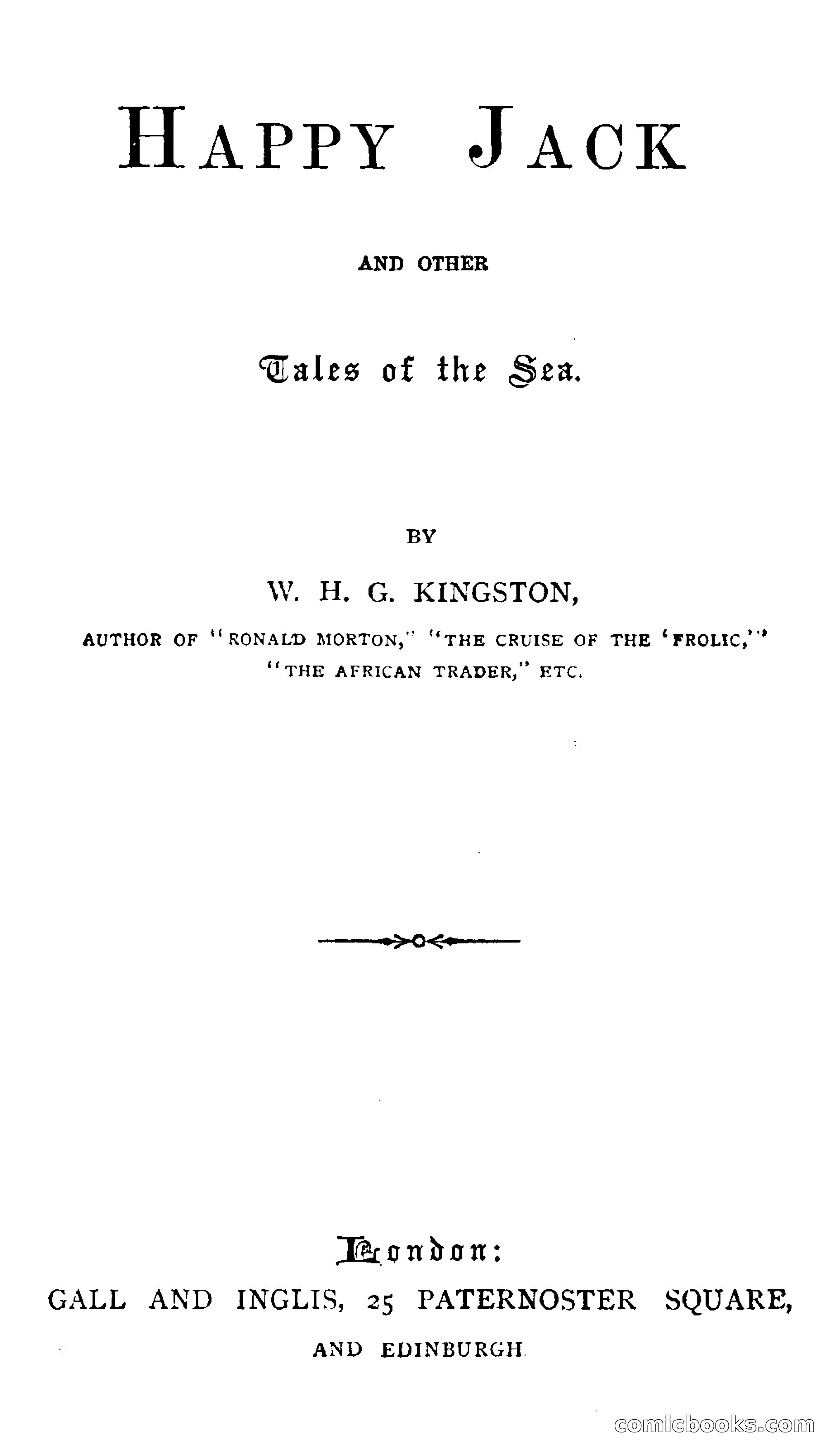 Happy Jack and Other Tales of the Sea