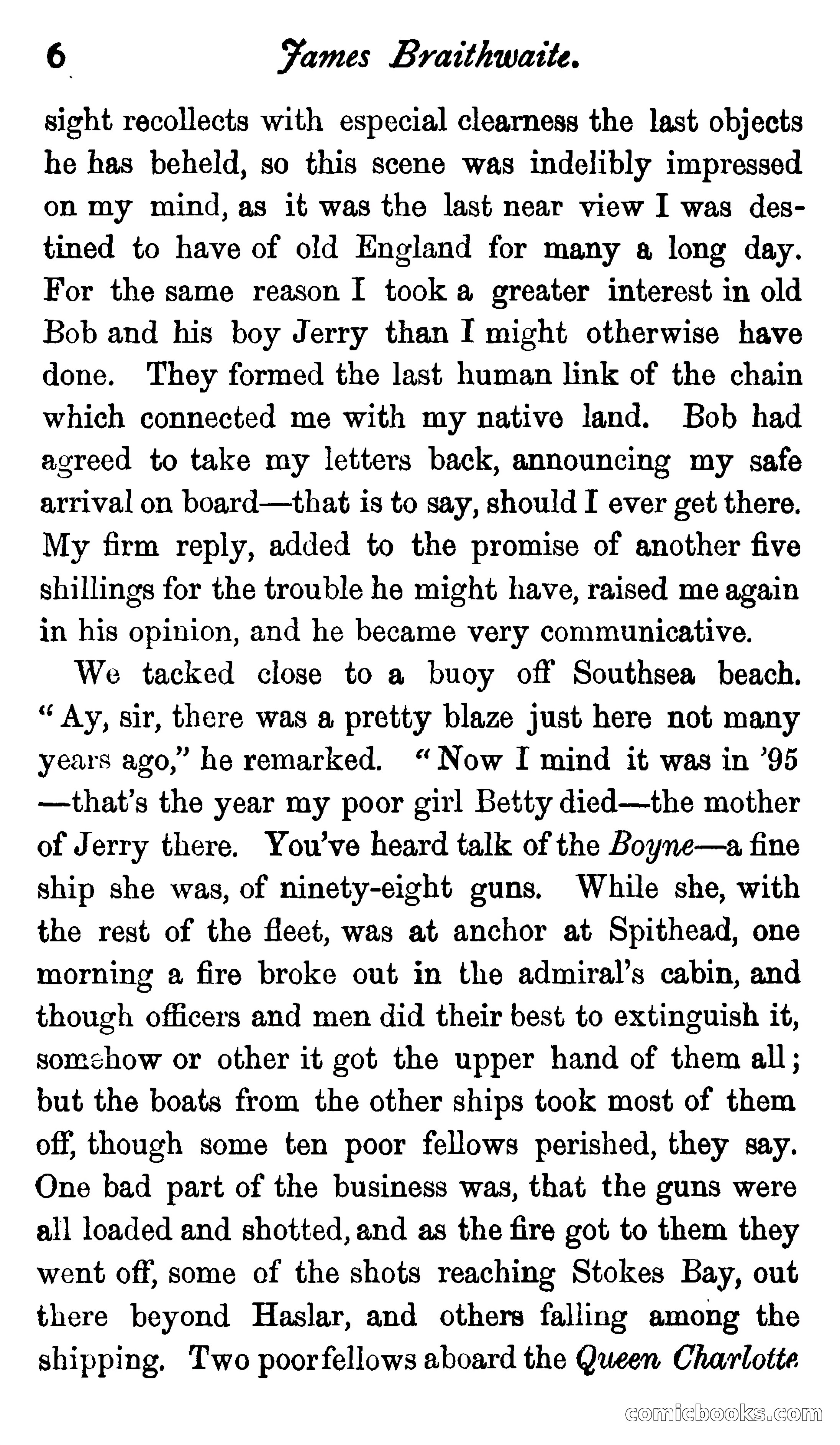 James Braithwaite, Supercargo — page 22 of 281