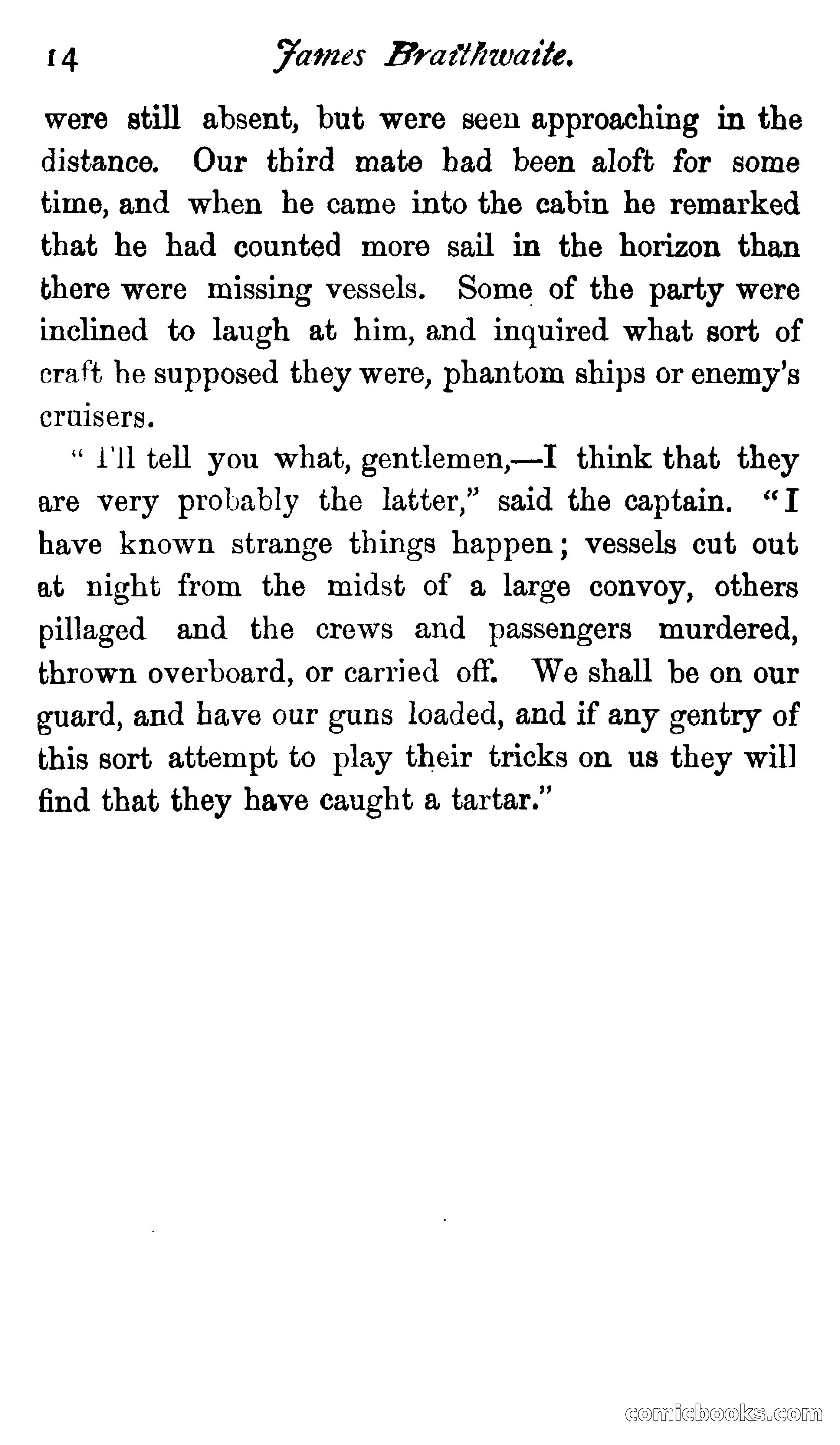 James Braithwaite, Supercargo — page 30 of 281