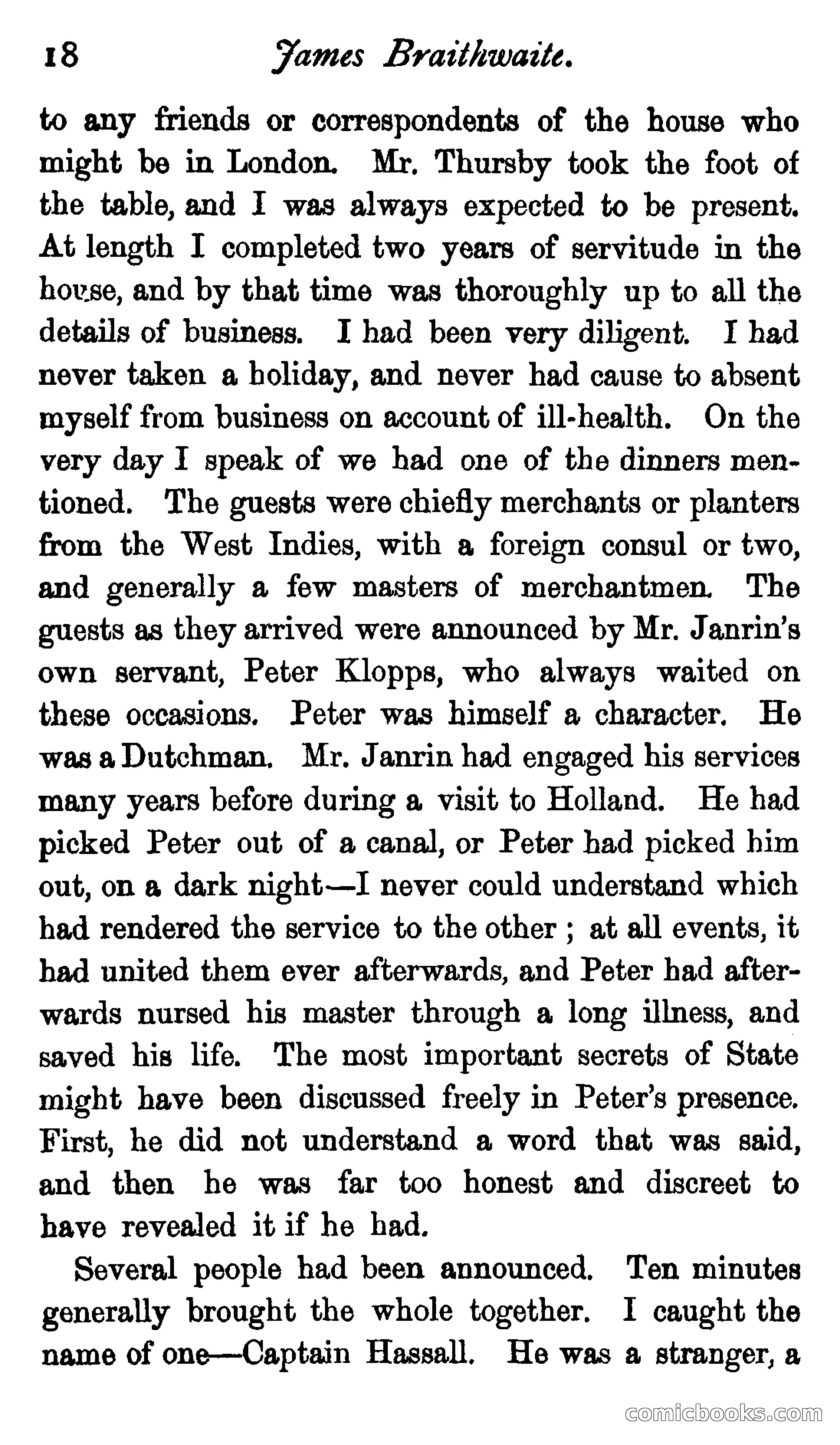James Braithwaite, Supercargo — page 34 of 281