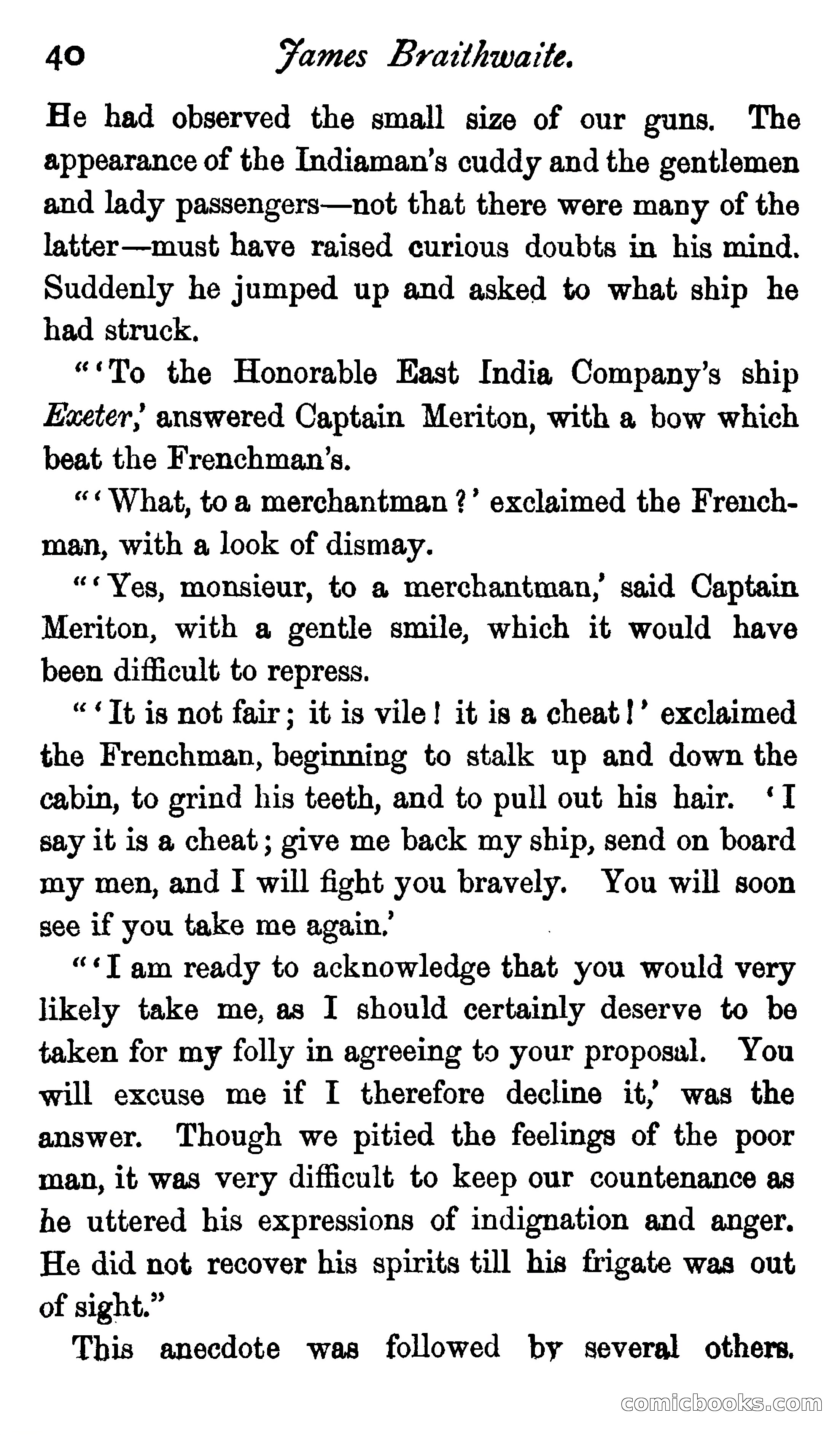 James Braithwaite, Supercargo — page 56 of 281