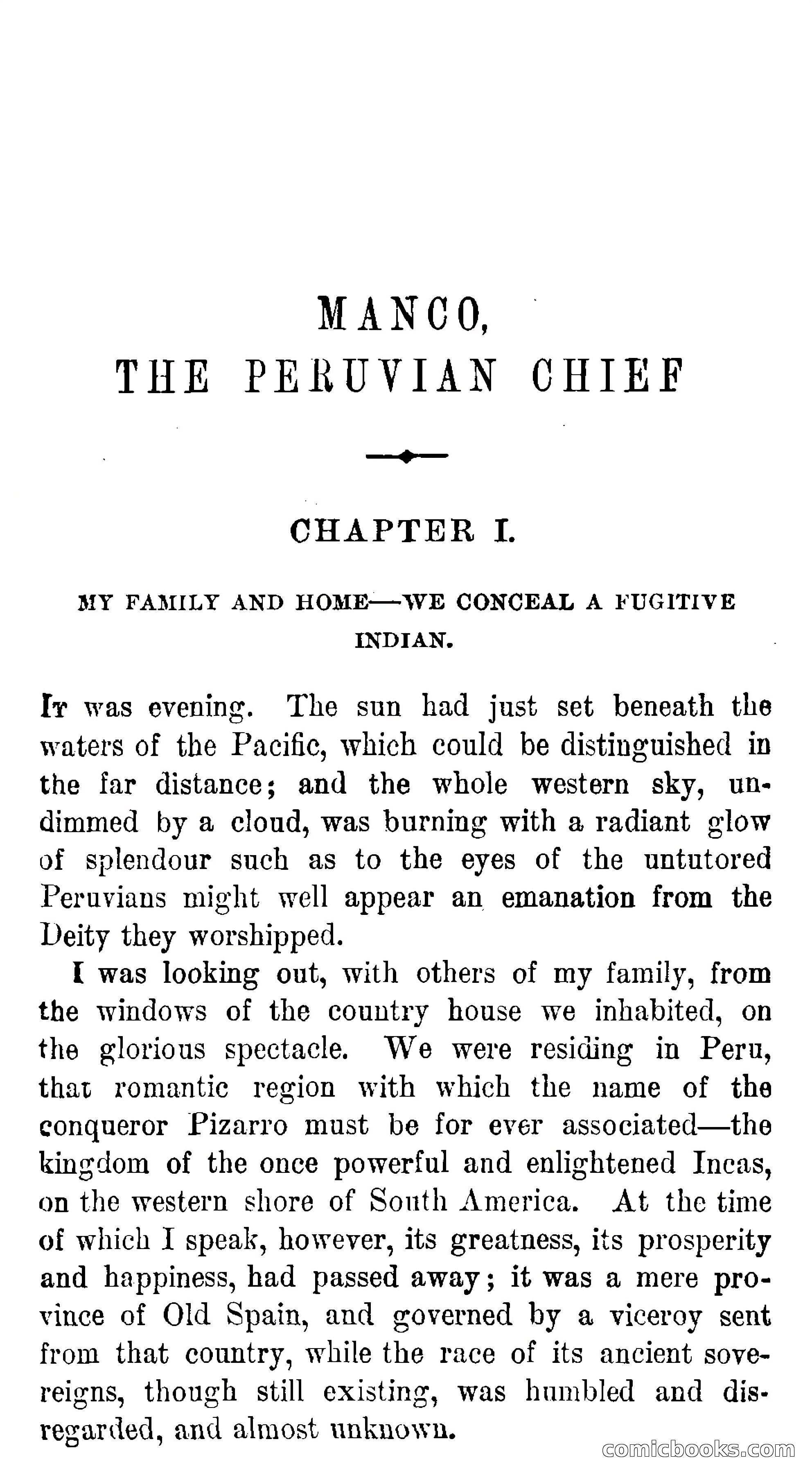 Manco; The Peruvian Chief — page 7 of 377
