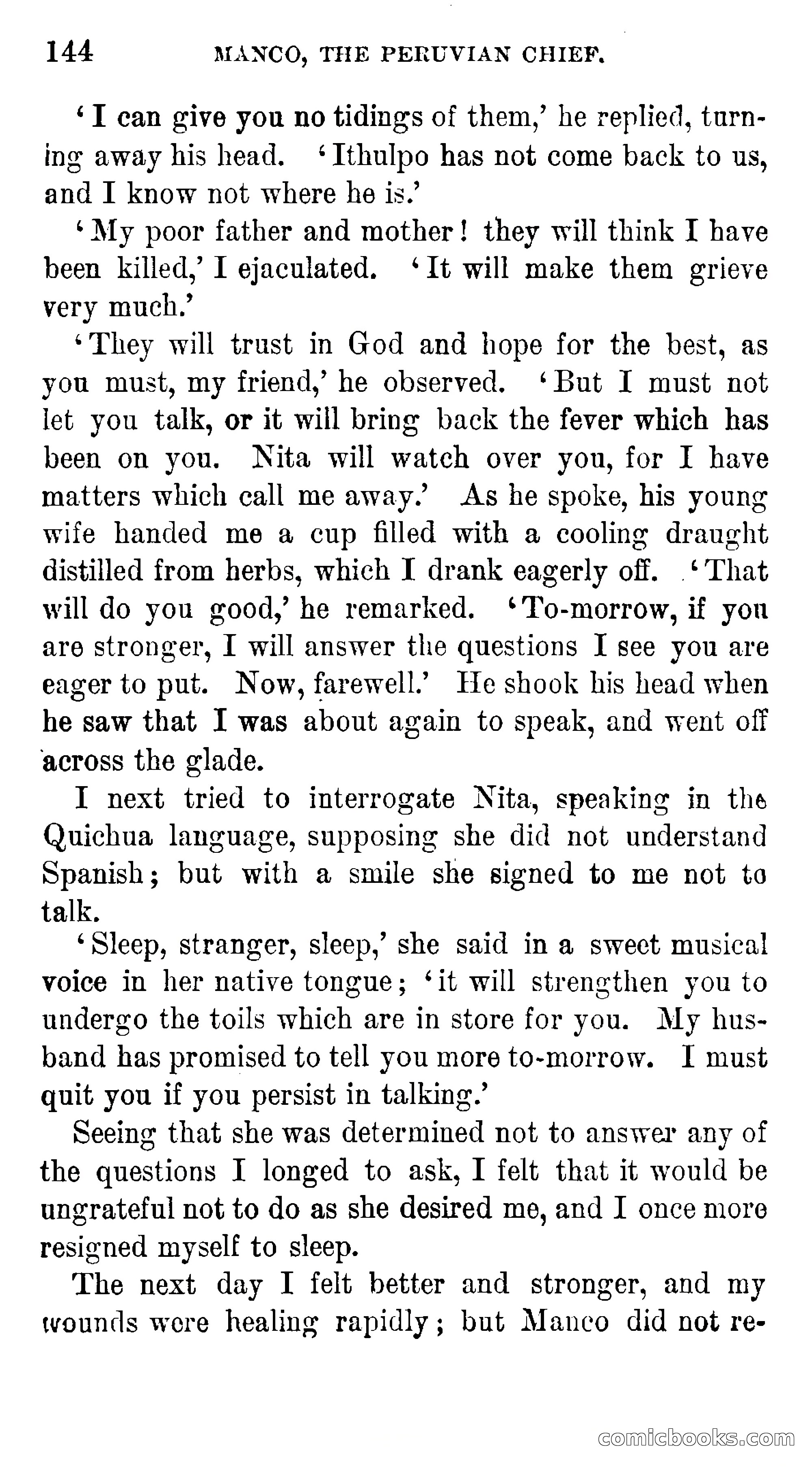 Manco; The Peruvian Chief — page 150 of 377