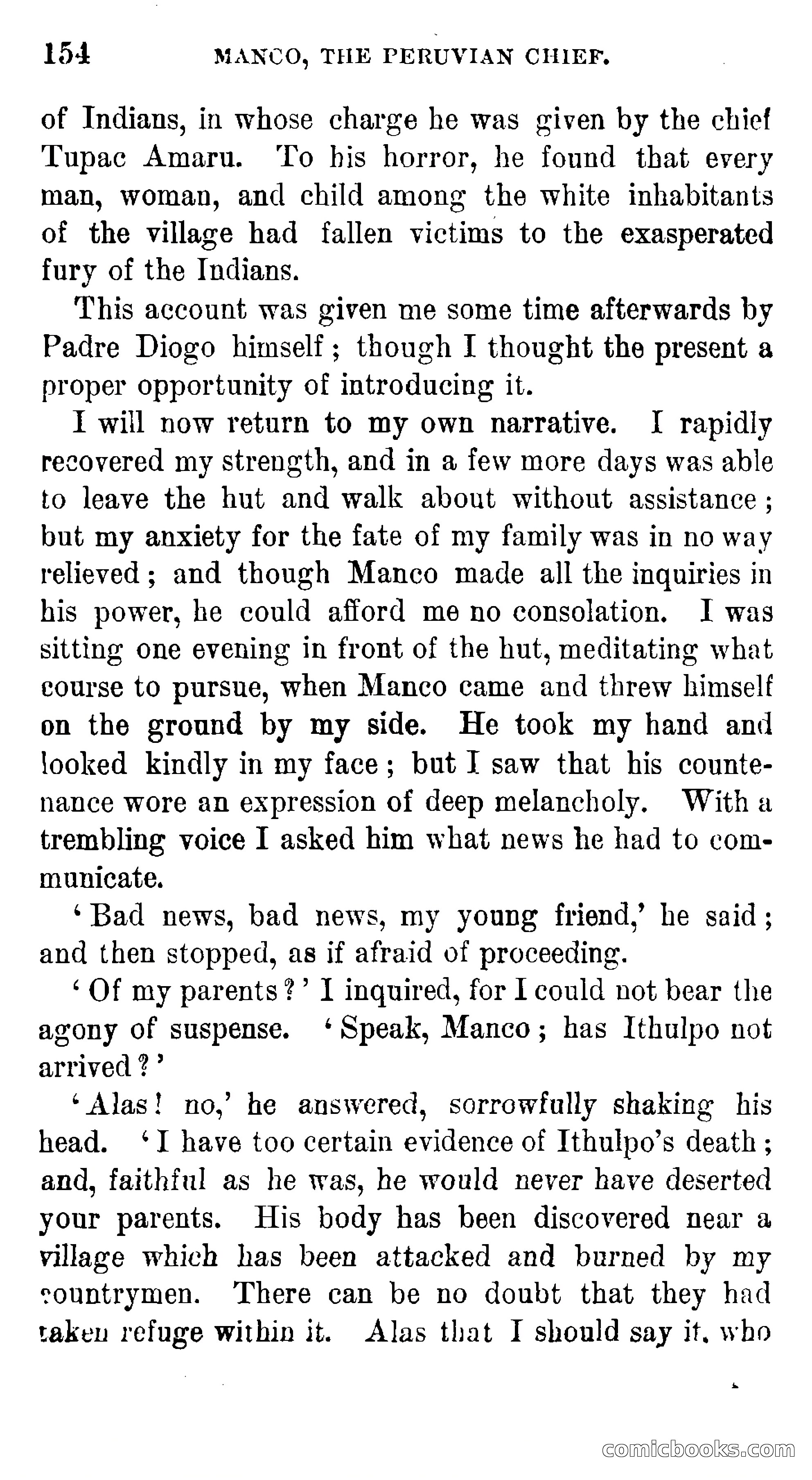 Manco; The Peruvian Chief — page 160 of 377