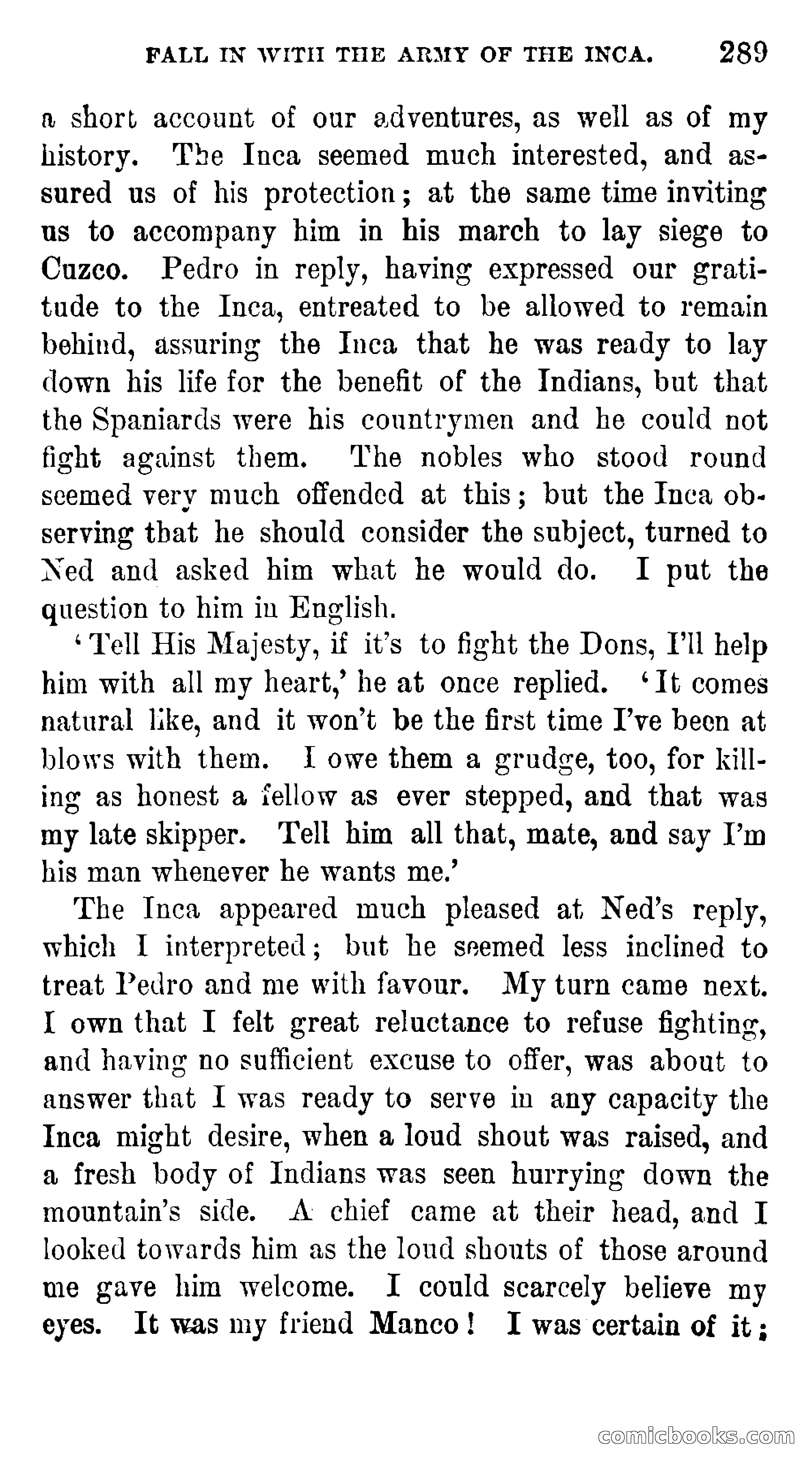 Manco; The Peruvian Chief — page 295 of 377