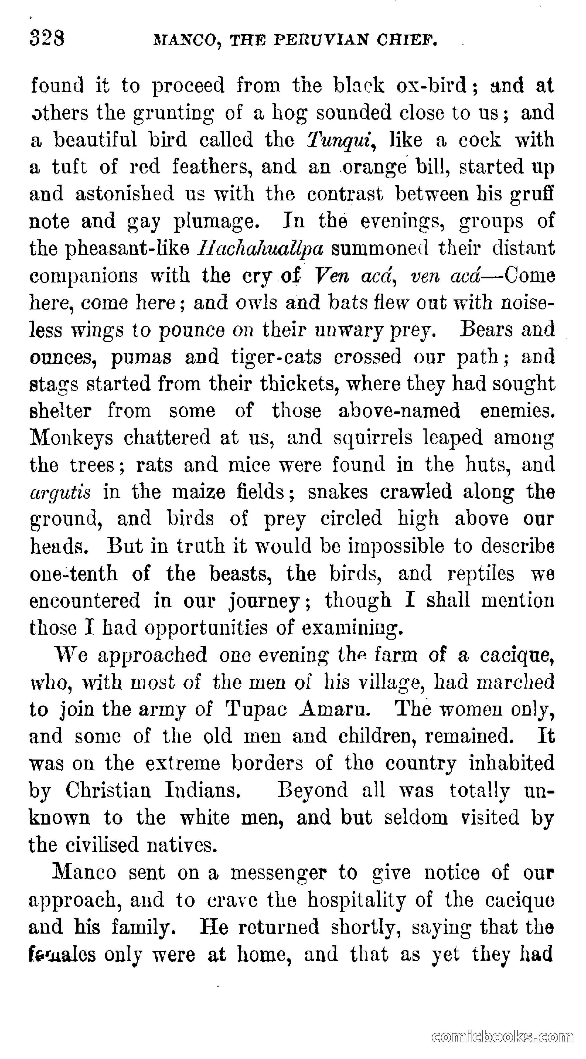 Manco; The Peruvian Chief — page 334 of 377