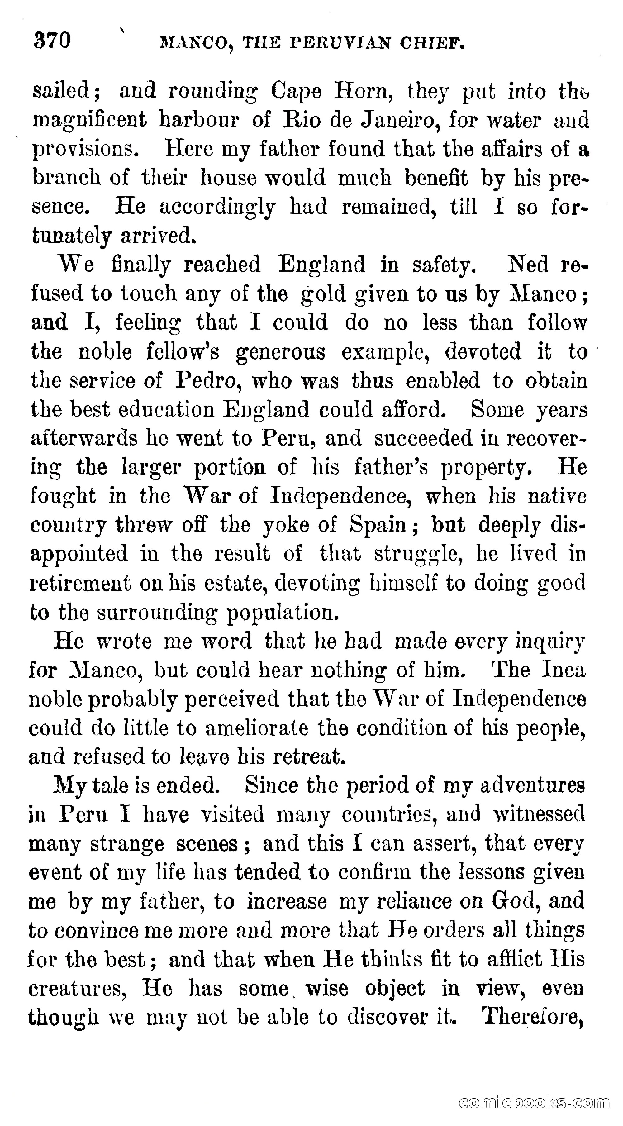 Manco; The Peruvian Chief — page 376 of 377