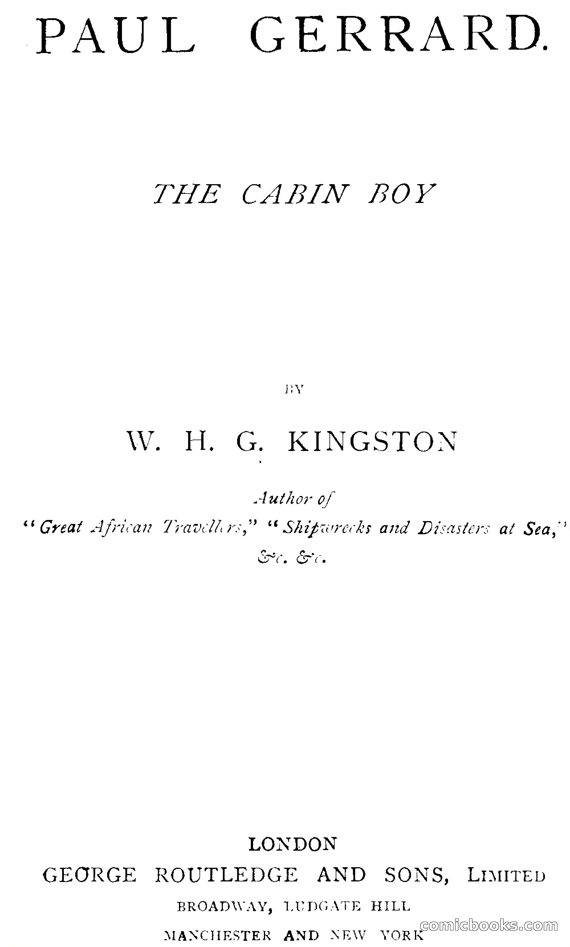 Paul Gerrard, Cabin Boy — page 2 of 390