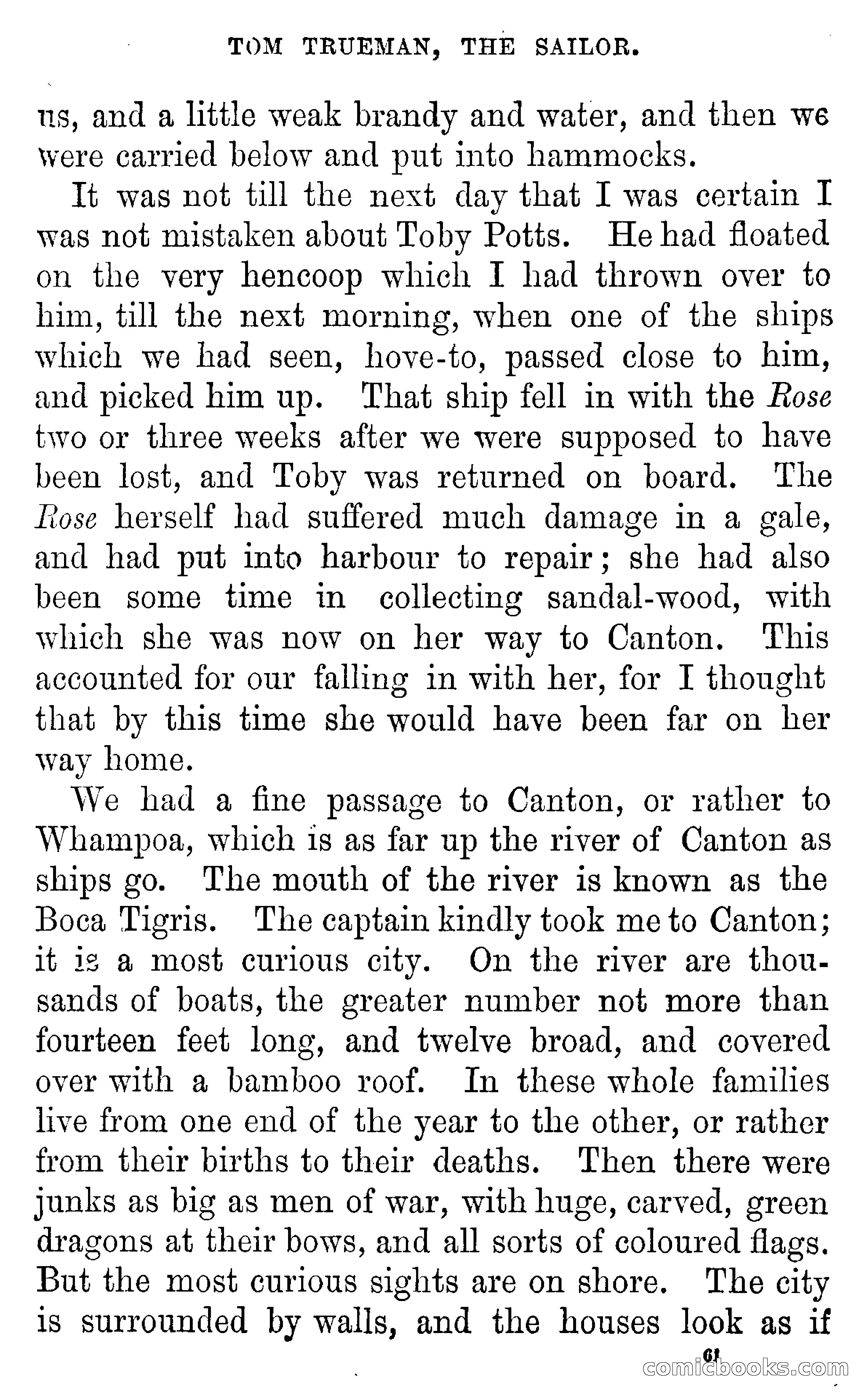 Tom Trueman, the Sailor; or, Life at Sea in a Merchant Vessel — page 63 of 69