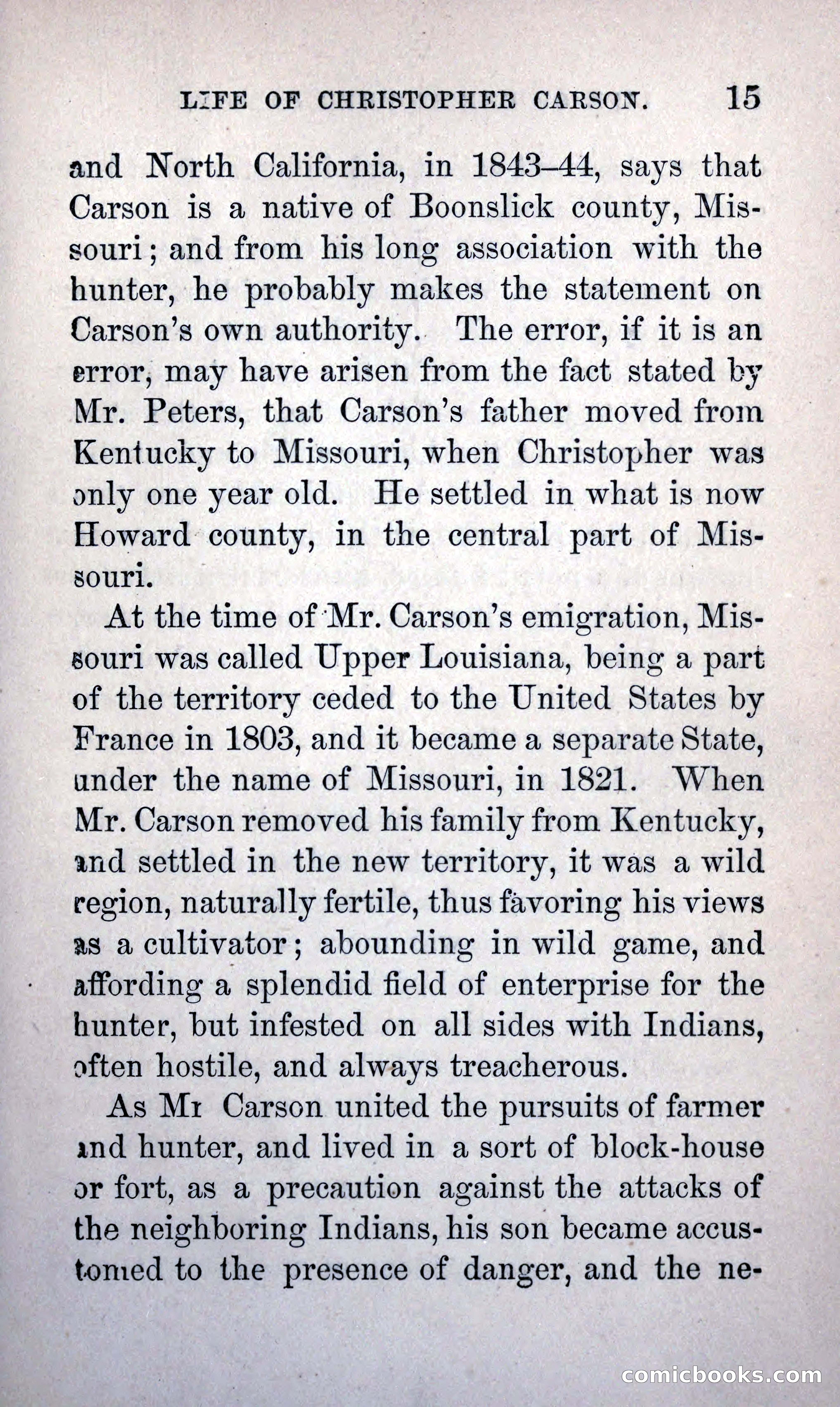 Life of Kit Carson the Great Western Hunter and Guide — page 23 of 400