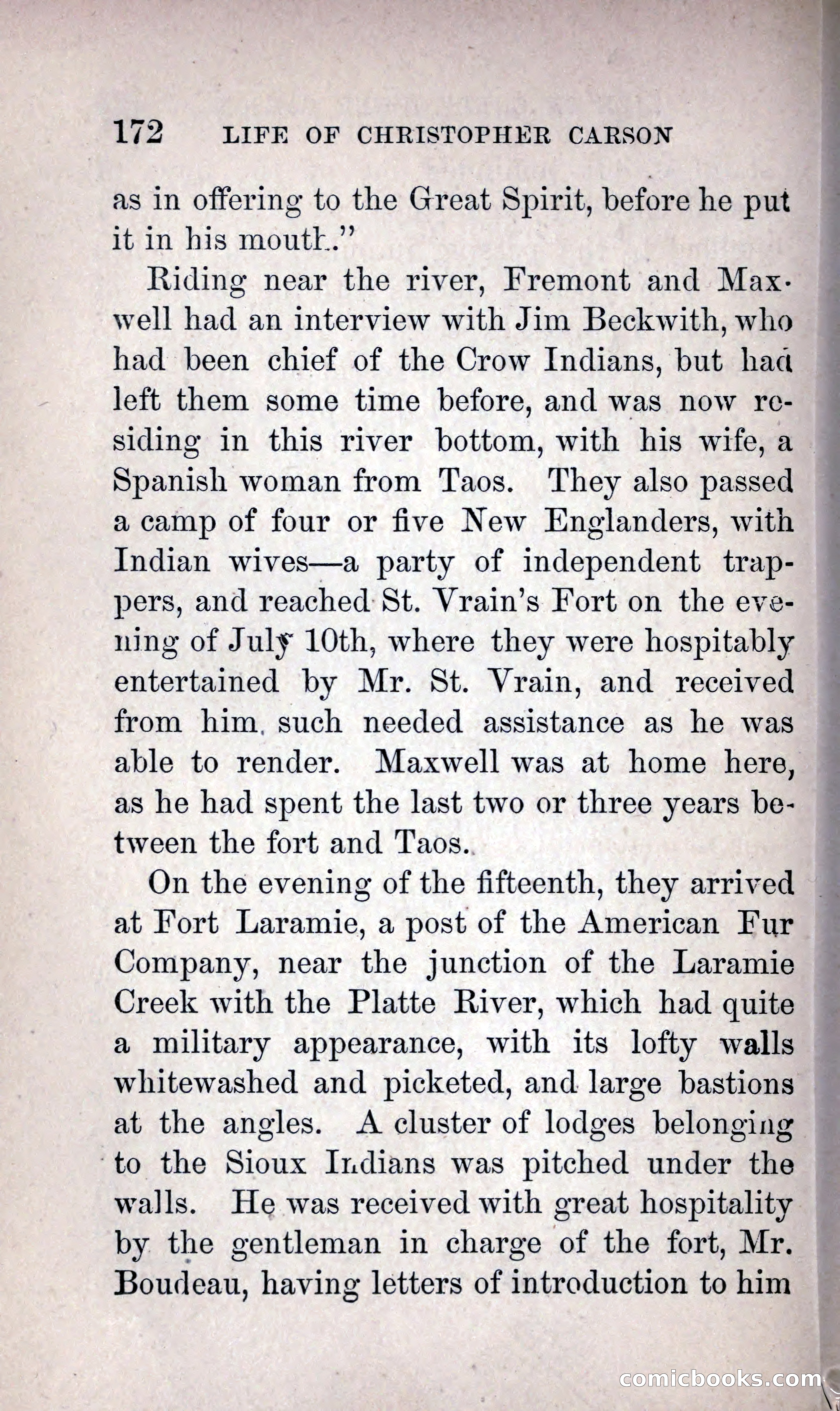 Life of Kit Carson the Great Western Hunter and Guide — page 188 of 400
