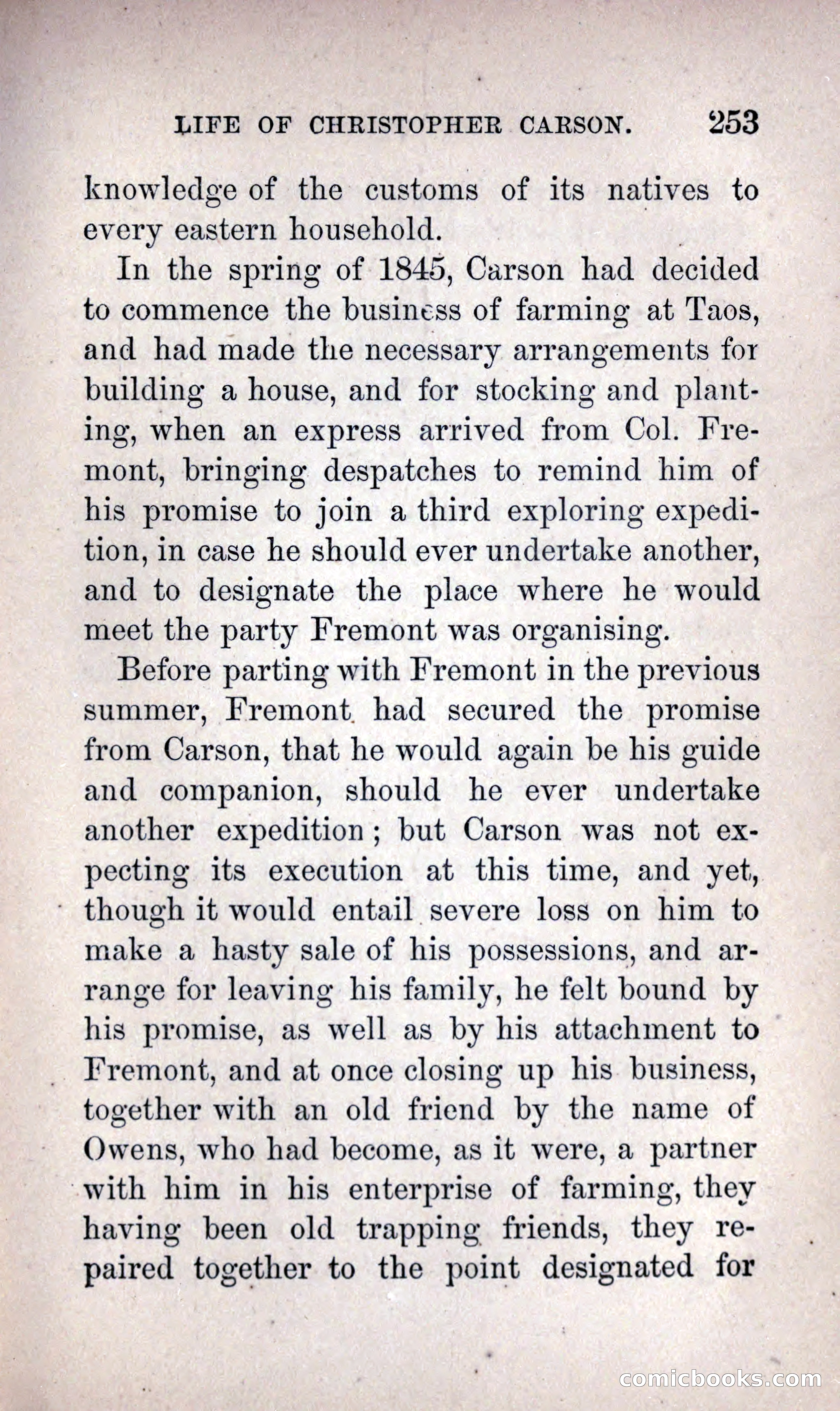 Life of Kit Carson the Great Western Hunter and Guide — page 271 of 400