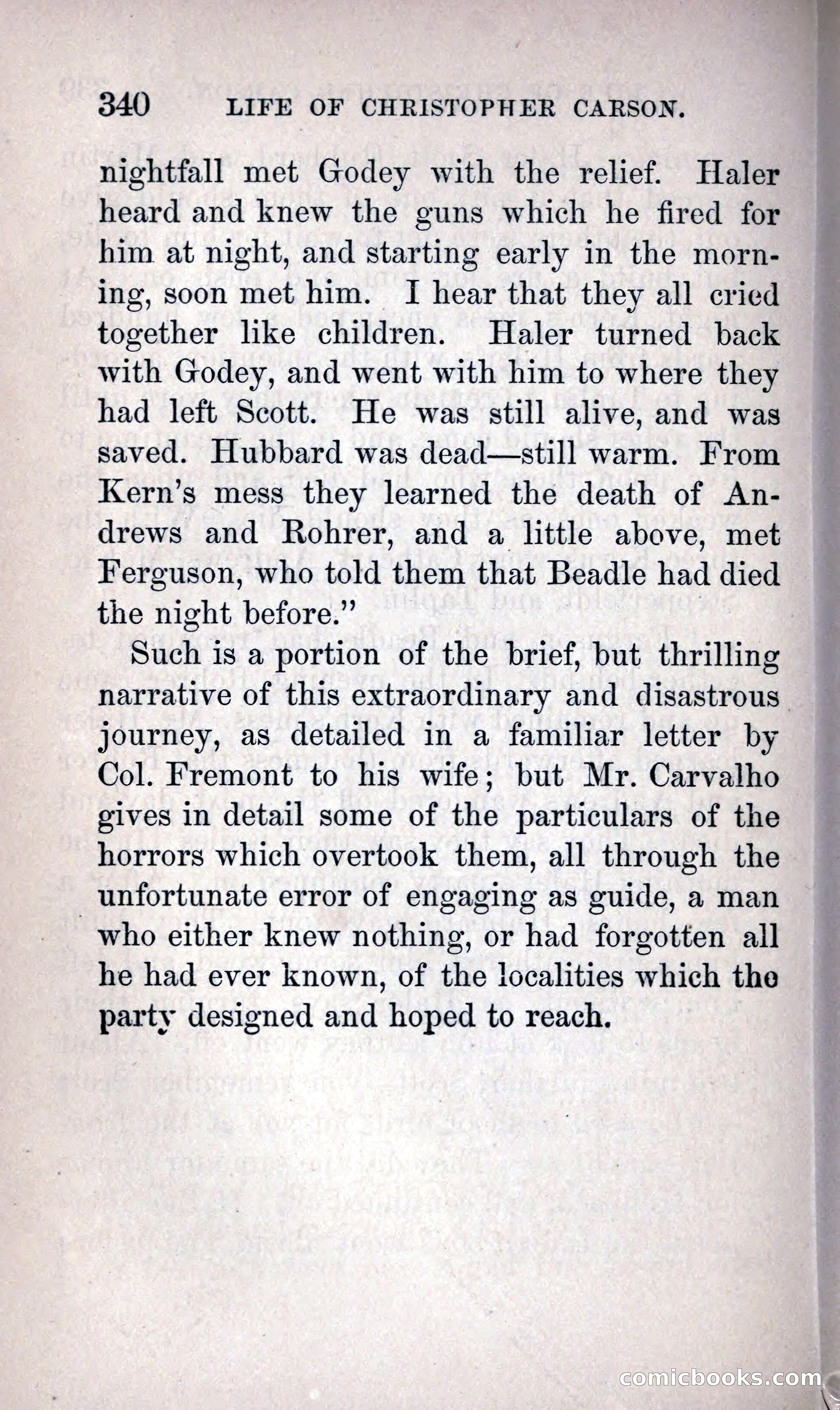 Life of Kit Carson the Great Western Hunter and Guide — page 358 of 400