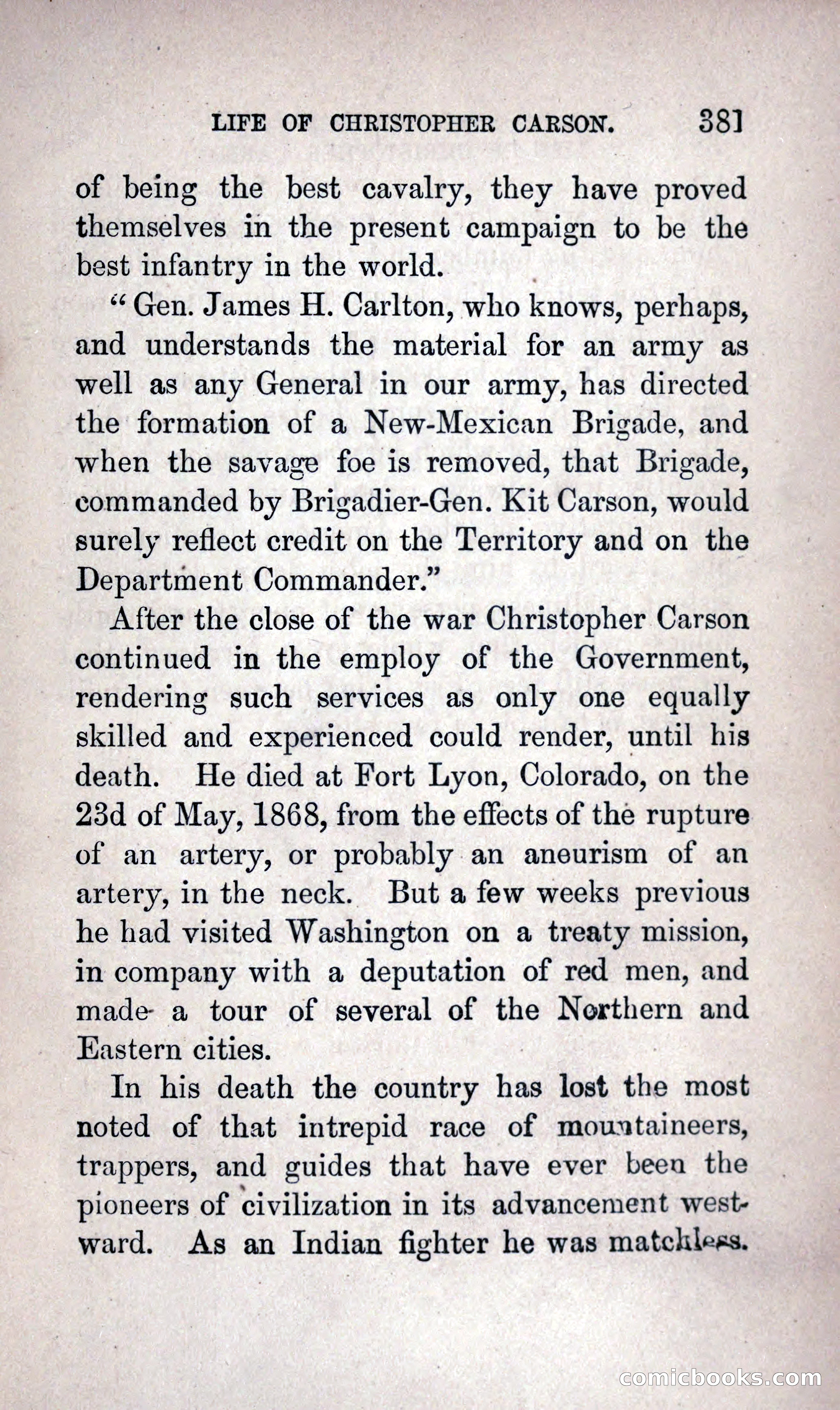 Life of Kit Carson the Great Western Hunter and Guide — page 399 of 400