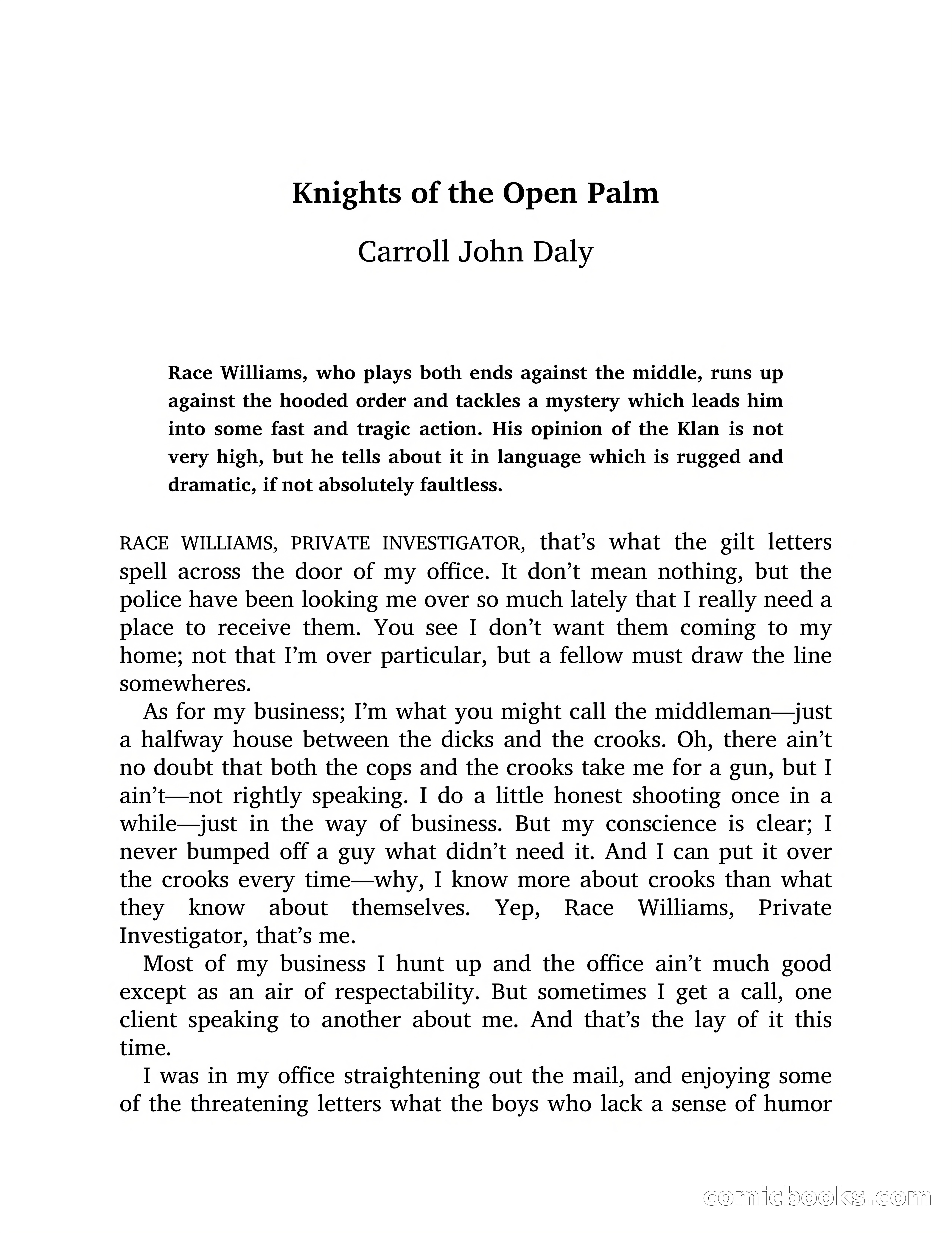 Knights Of The Open Palm — page 2 of 25