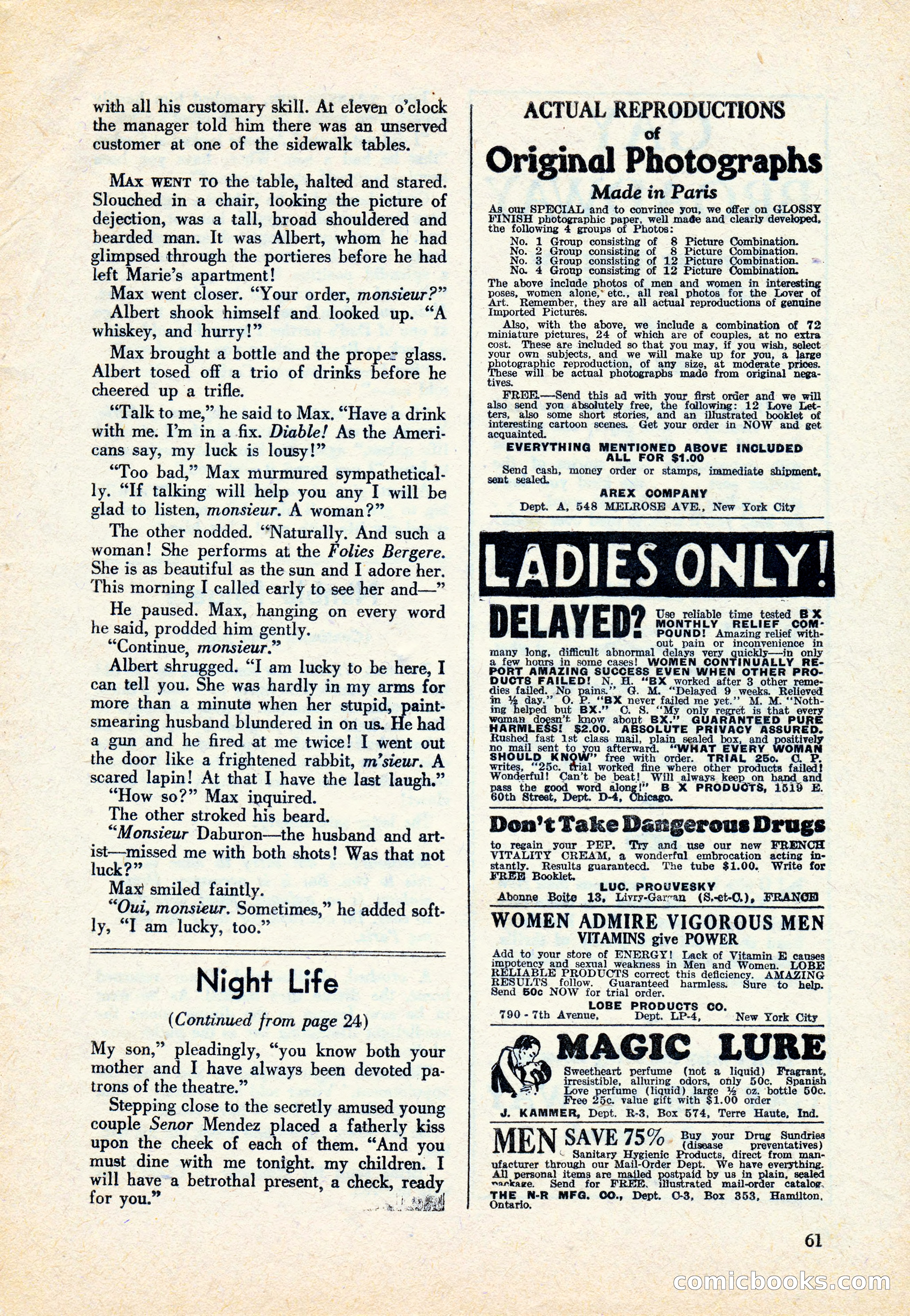 La Paree, April 1937 — page 63 of 68